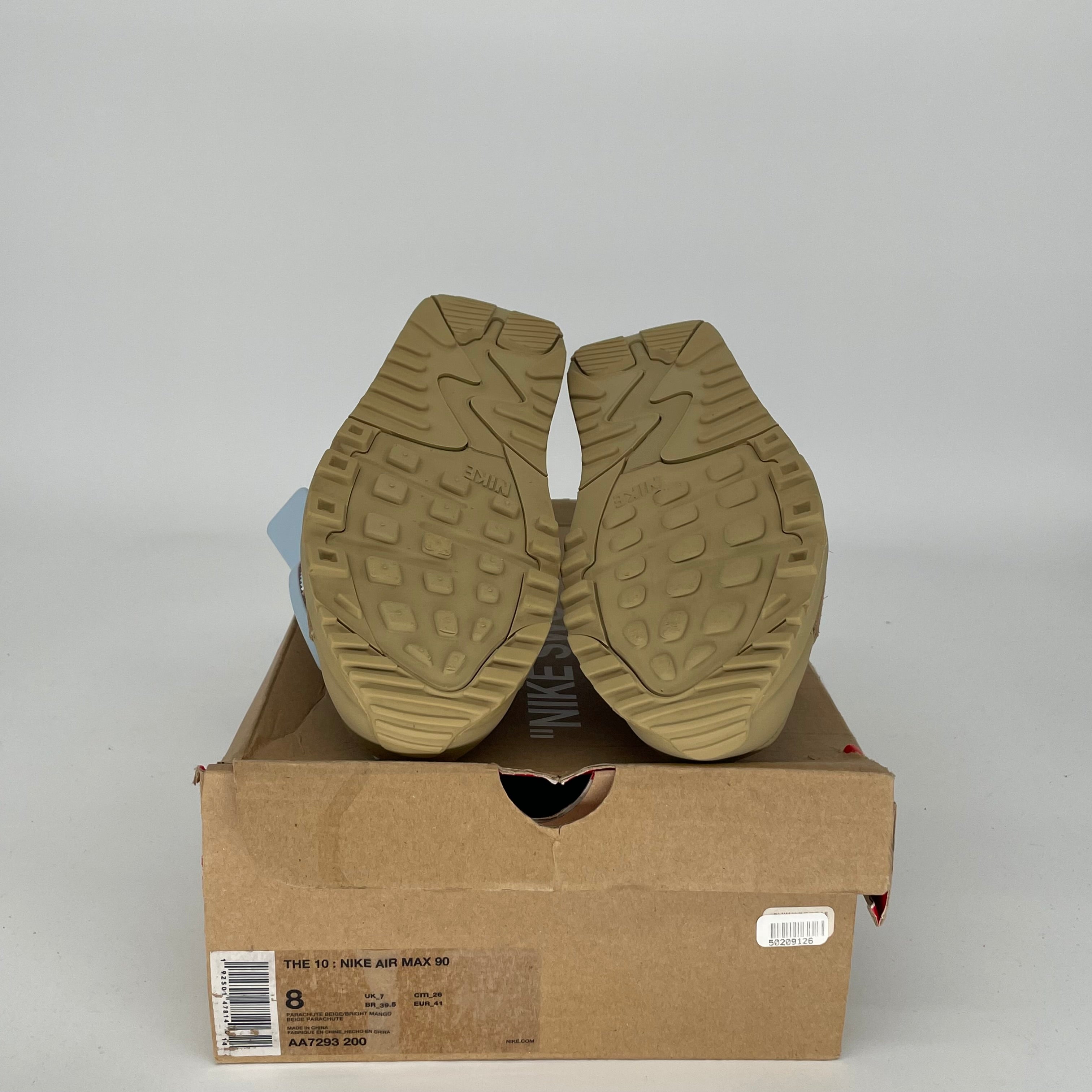 NIKE AIR MAX 90 OFF WHITE DESERT ORE SIZE 8 AA7293-200