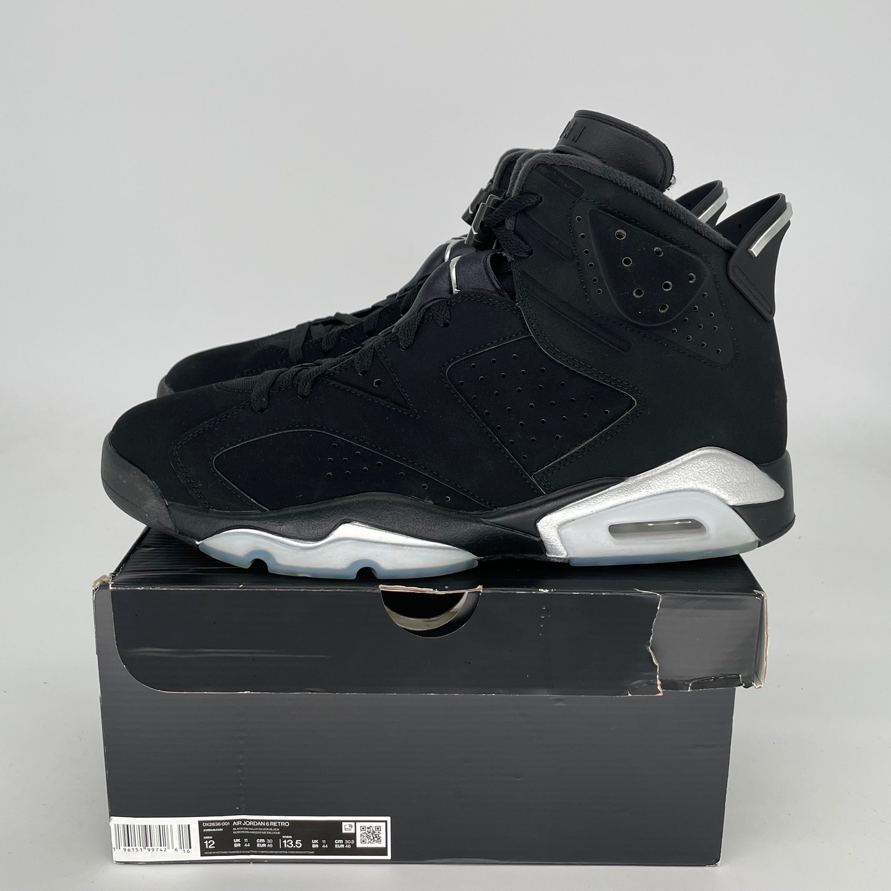 AIR JORDAN 6 CHROME SIZE 12 DX2836-001