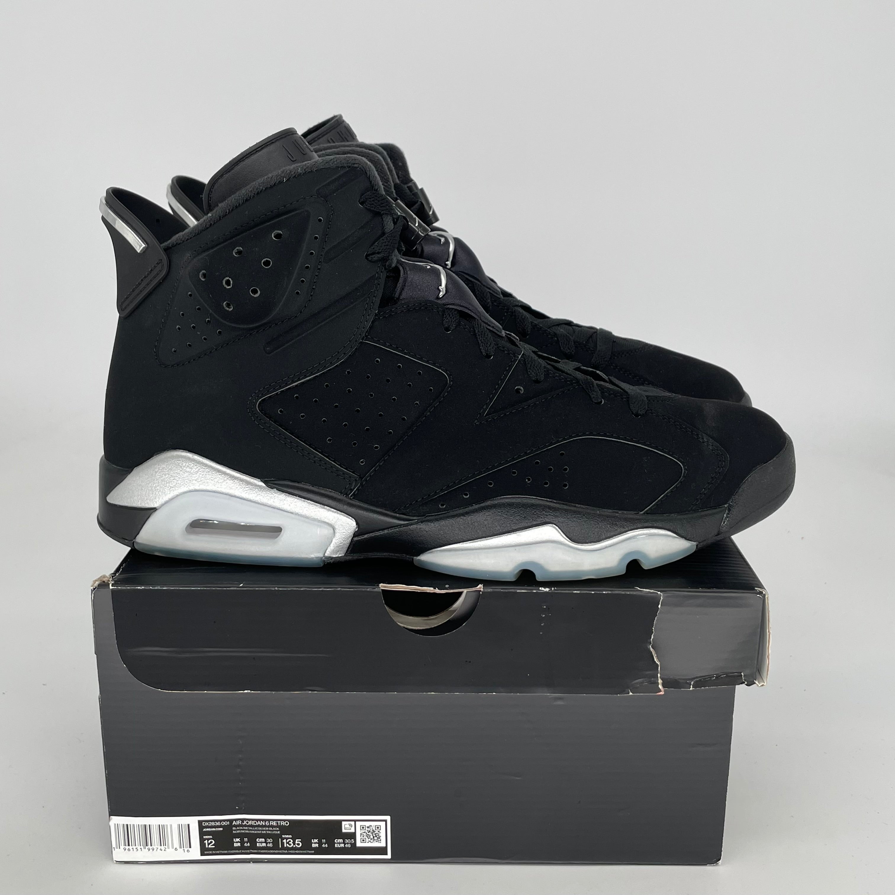 AIR JORDAN 6 CHROME SIZE 12 DX2836-001