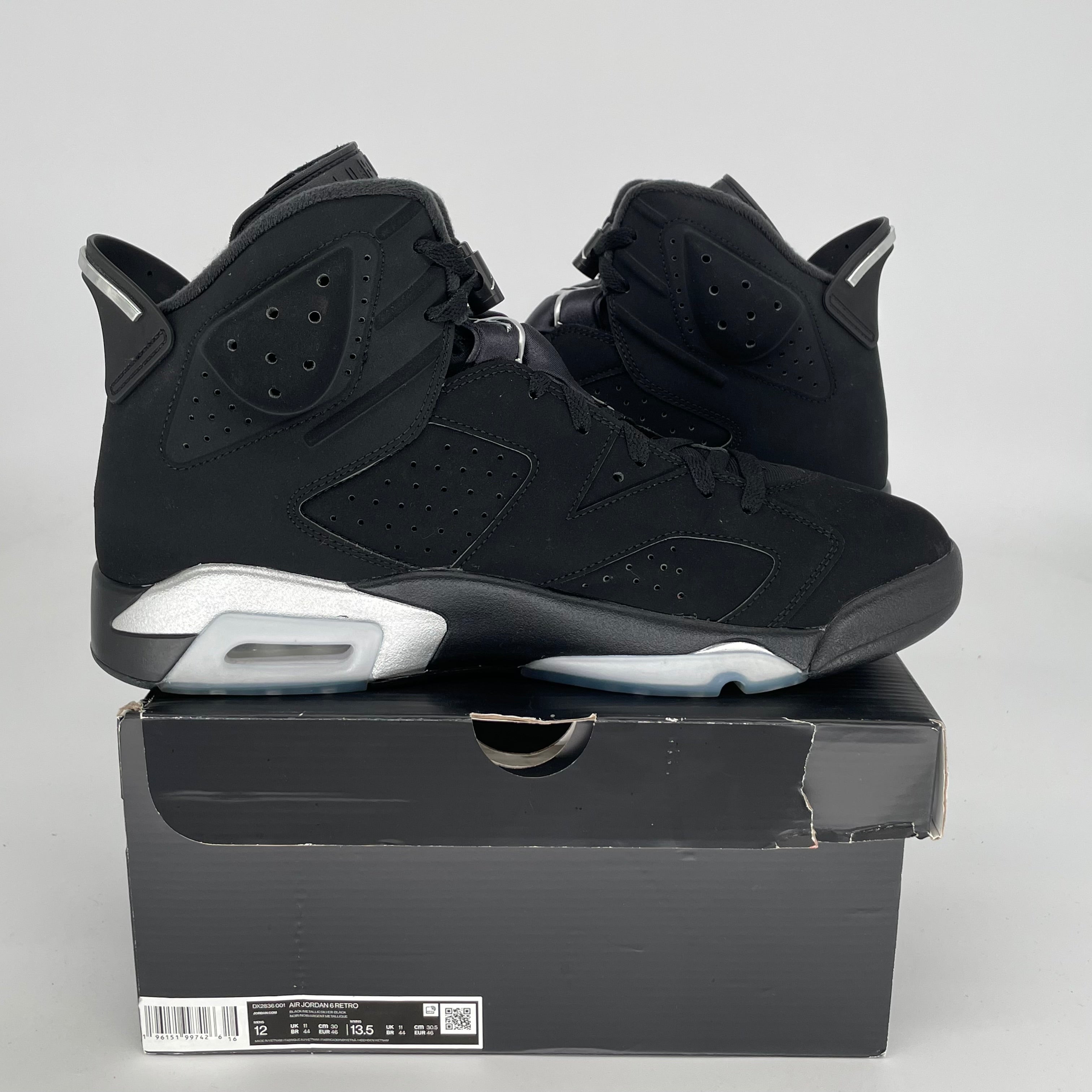 AIR JORDAN 6 CHROME SIZE 12 DX2836-001