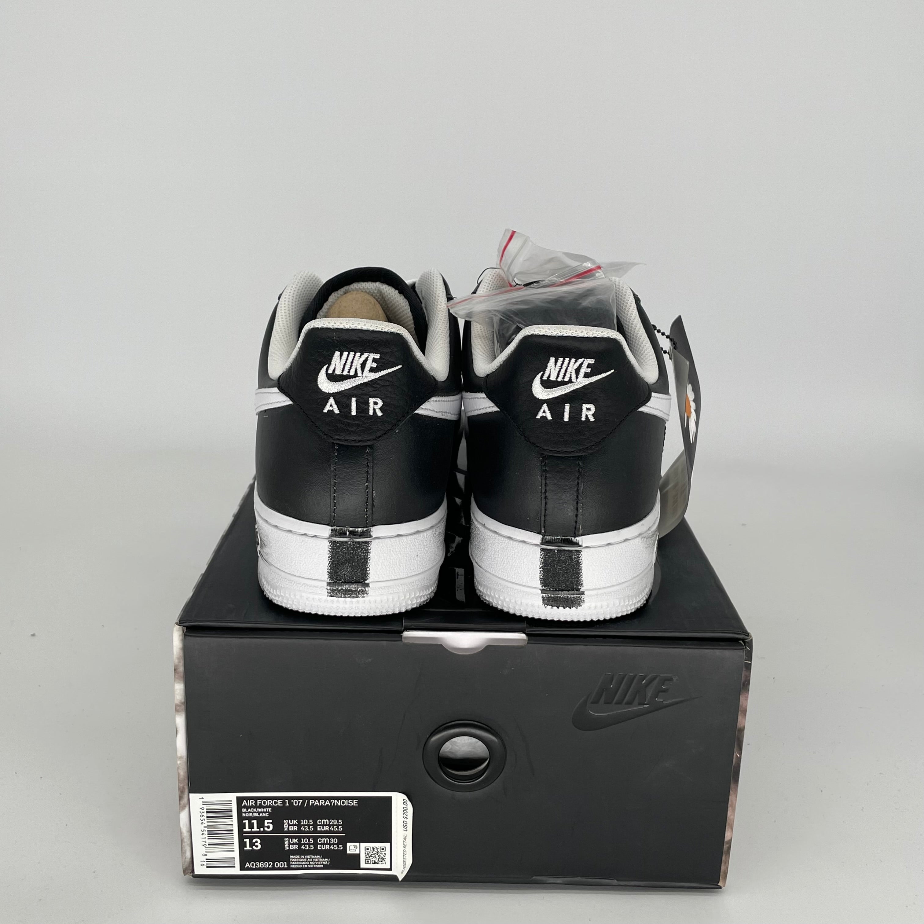 NIKE AIR FORCE 1 LOW G-DRAGON PEACEMINUSONE PARA-NOISE SIZE 11.5 AQ3692-001