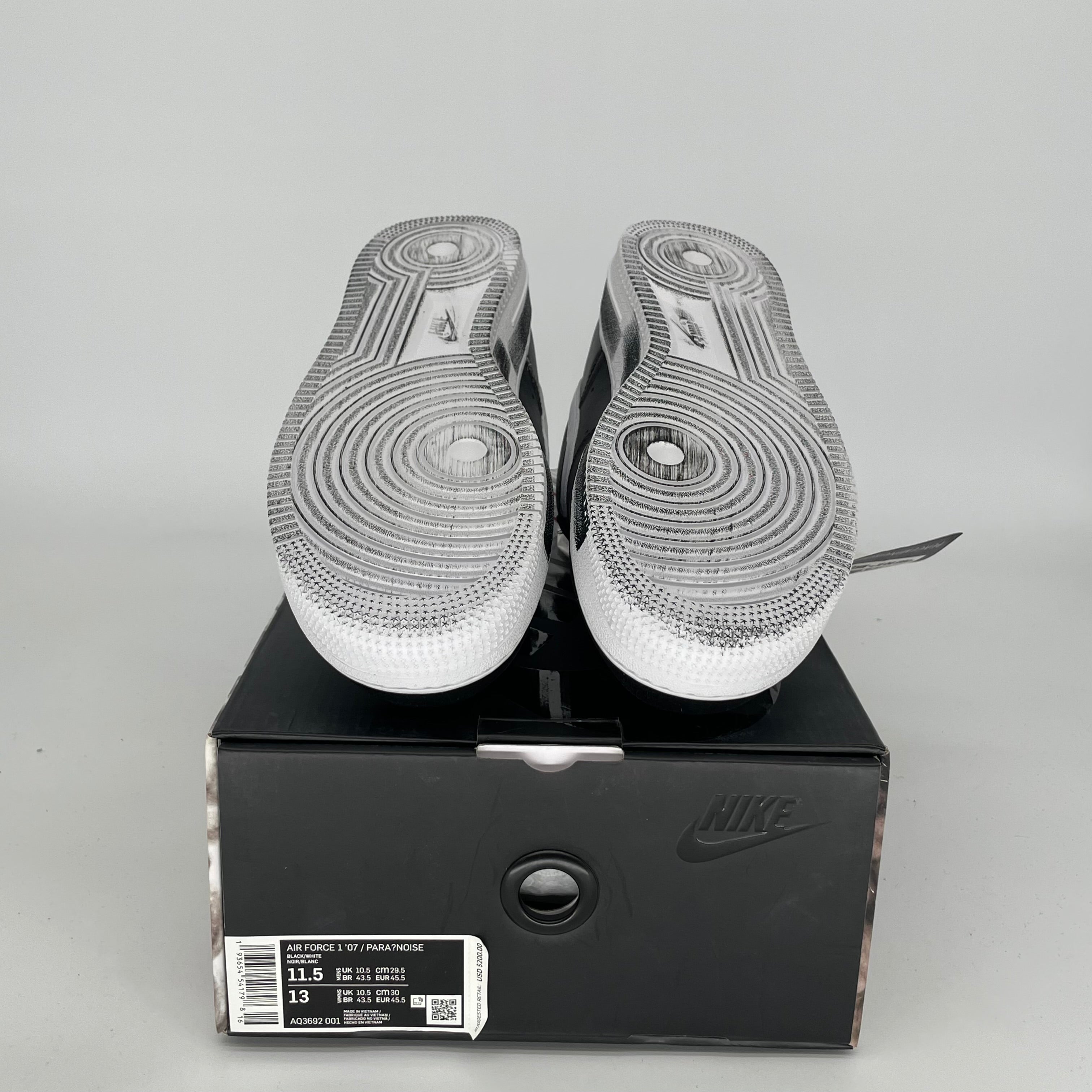 NIKE AIR FORCE 1 LOW G-DRAGON PEACEMINUSONE PARA-NOISE SIZE 11.5 AQ3692-001