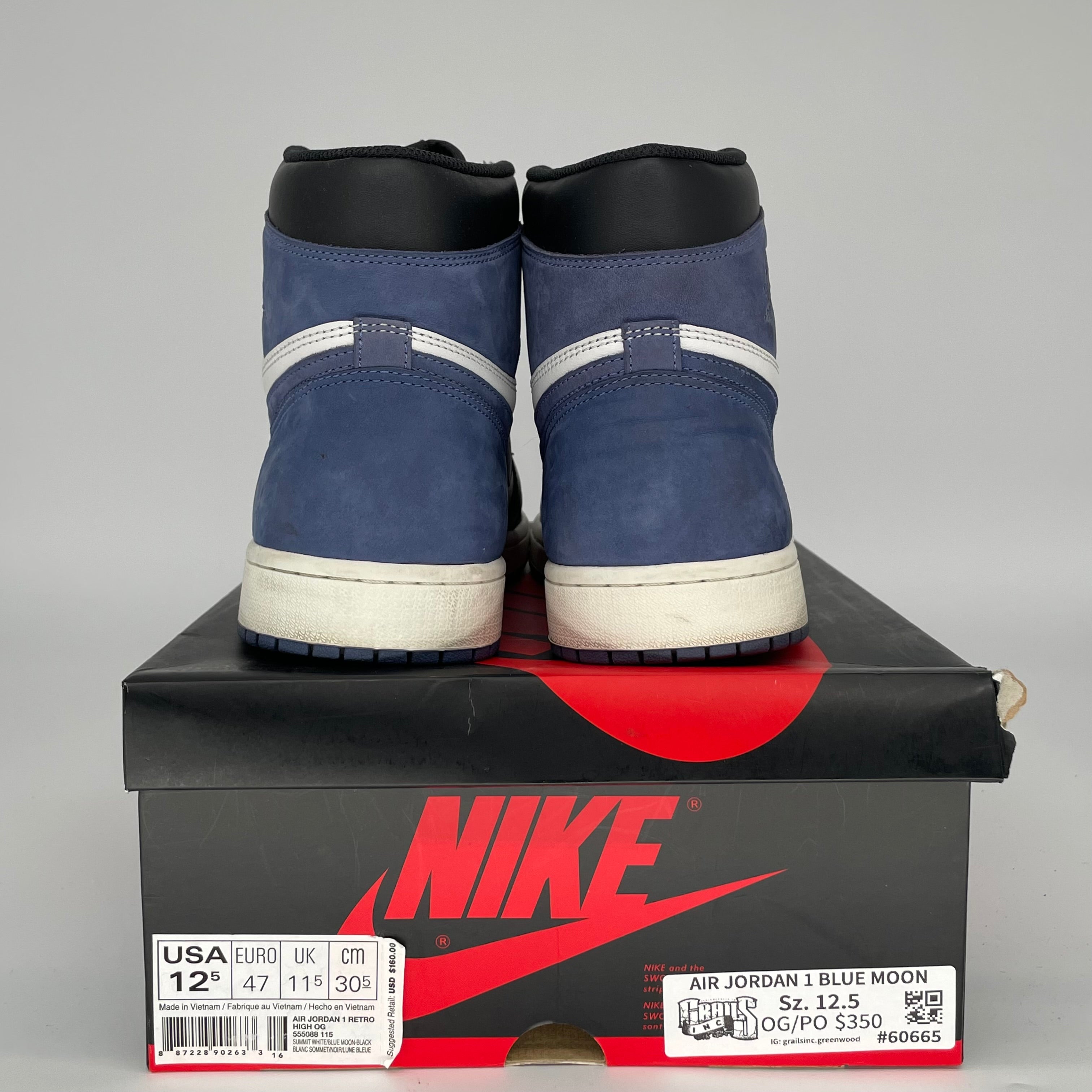 AIR JORDAN 1 BLUE MOON SIZE 12.5/14W 555088-115