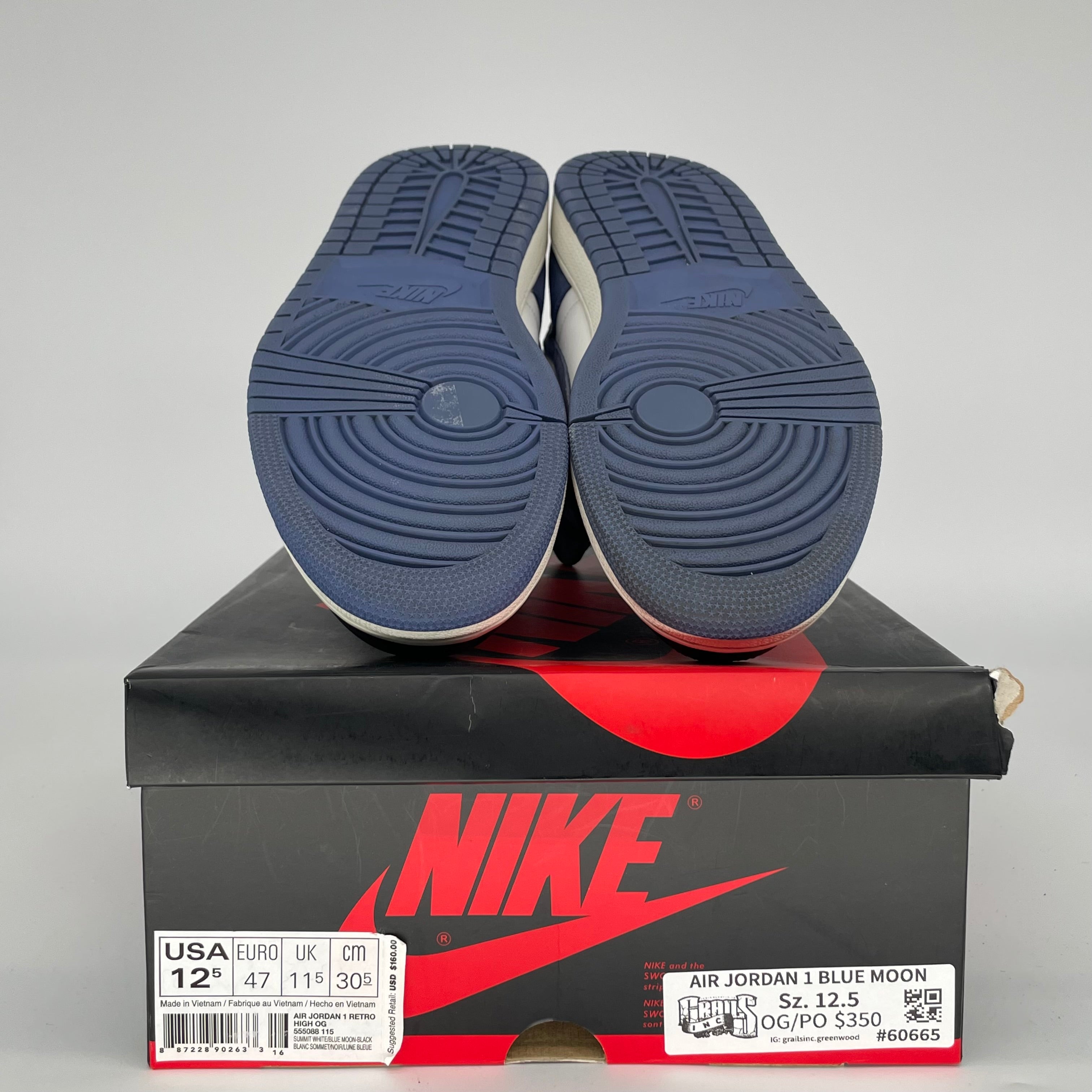 AIR JORDAN 1 BLUE MOON SIZE 12.5/14W 555088-115