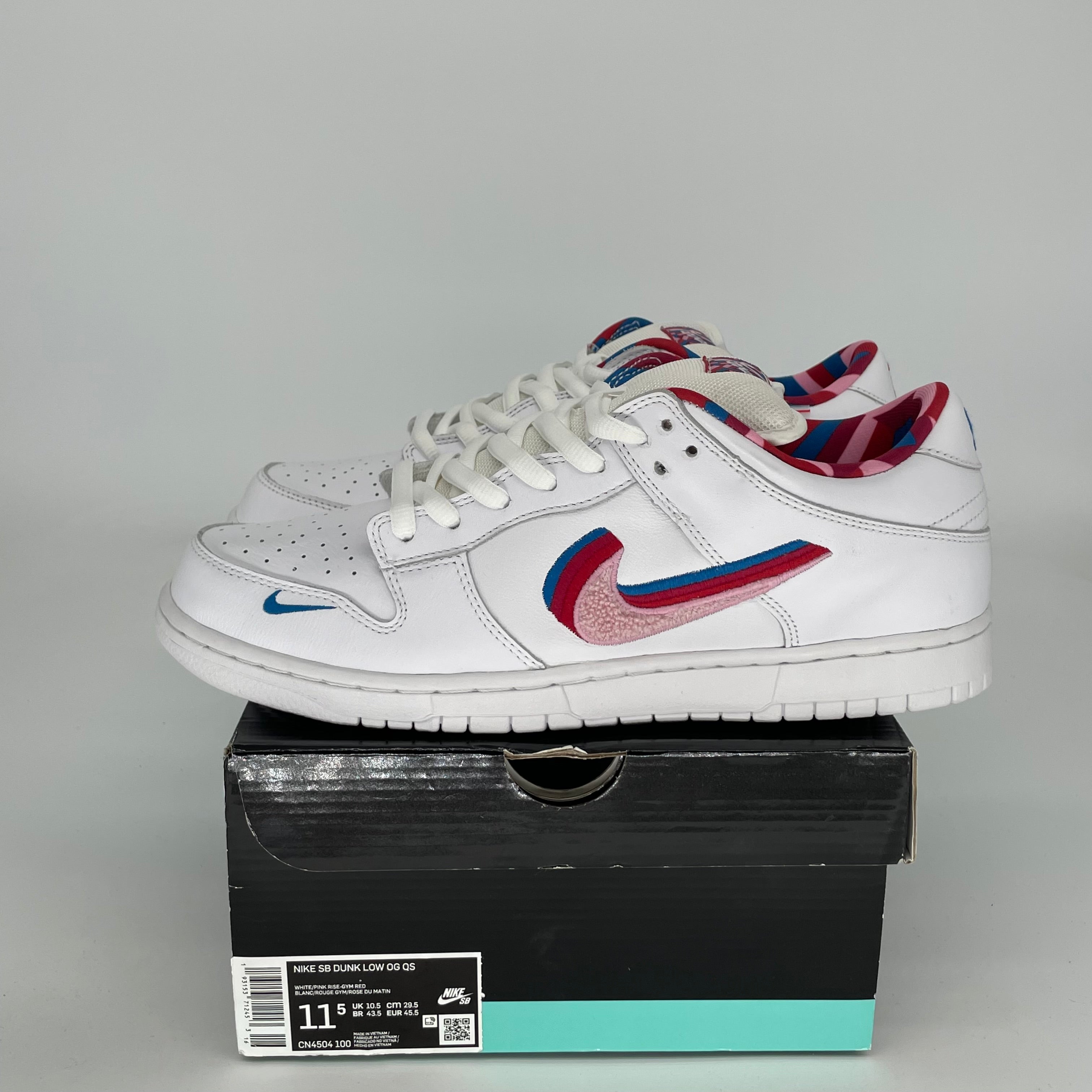 NIKE SB DUNK LOW PARRA SIZE 11.5 CN4504-100
