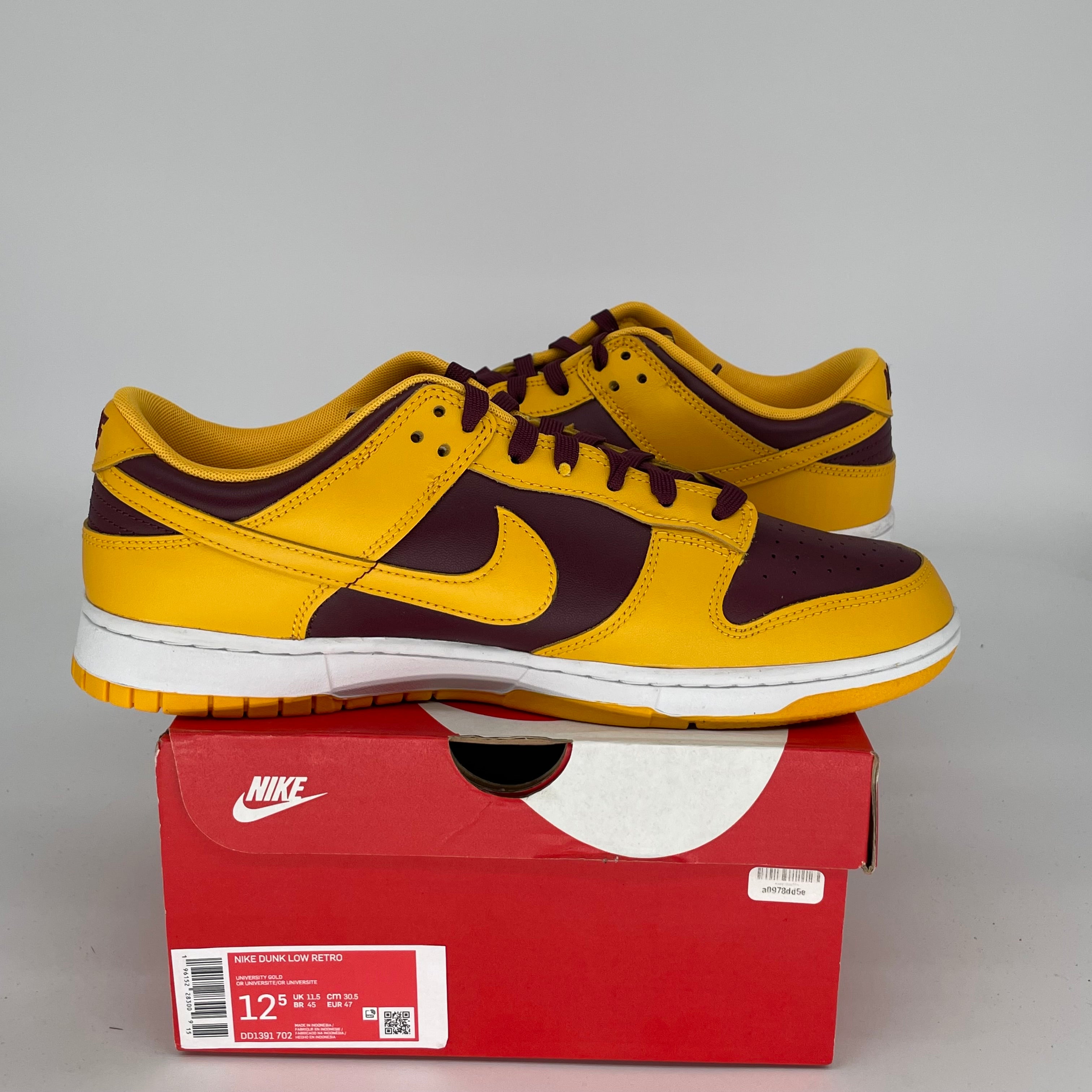 NIKE DUNK LOW ARIZONA STATE SIZE 12.5 DD1391-702