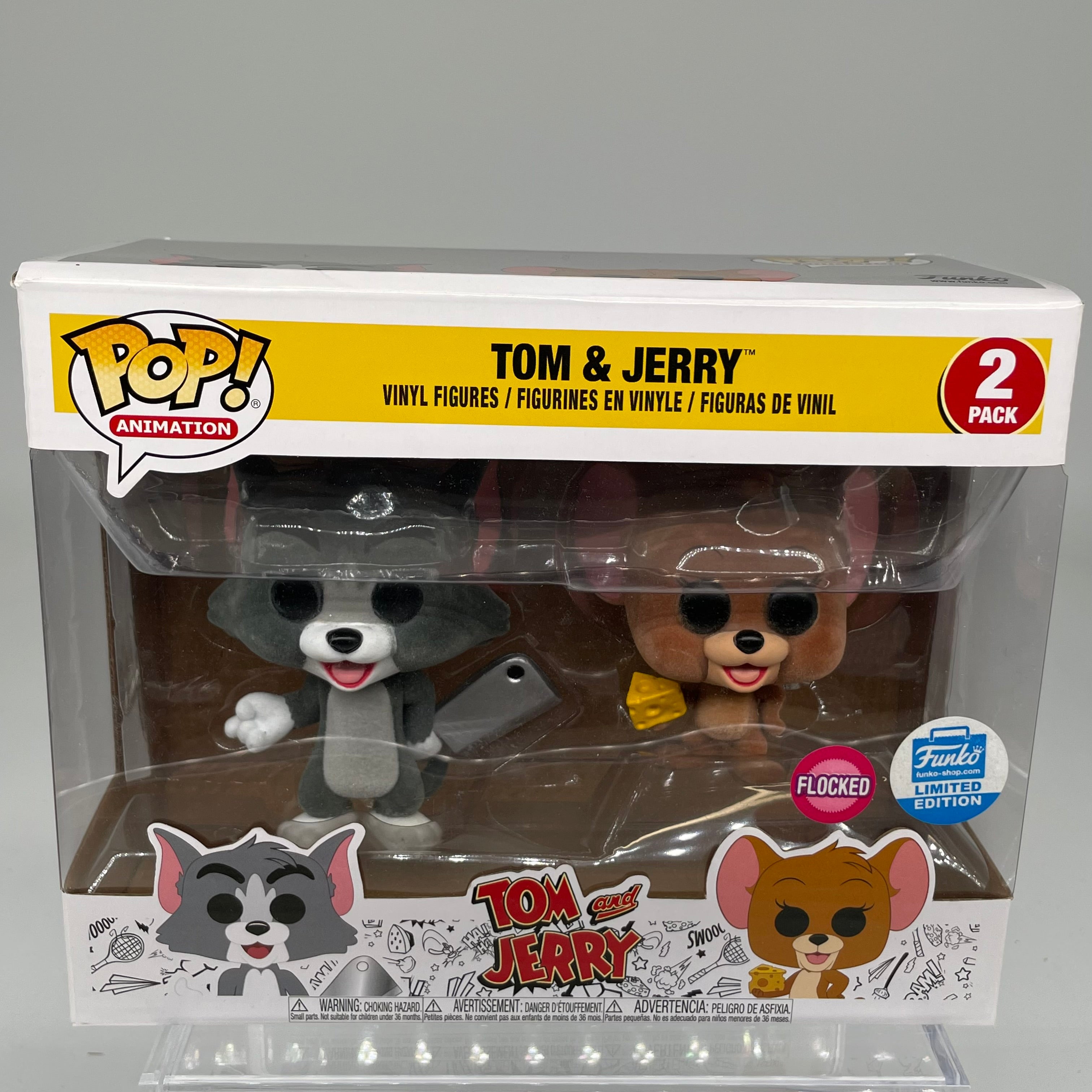 FUNKO POP TOM AND JERRY FLOCKED 2 PACK FUNKO EXCLUSIVE JJL180620