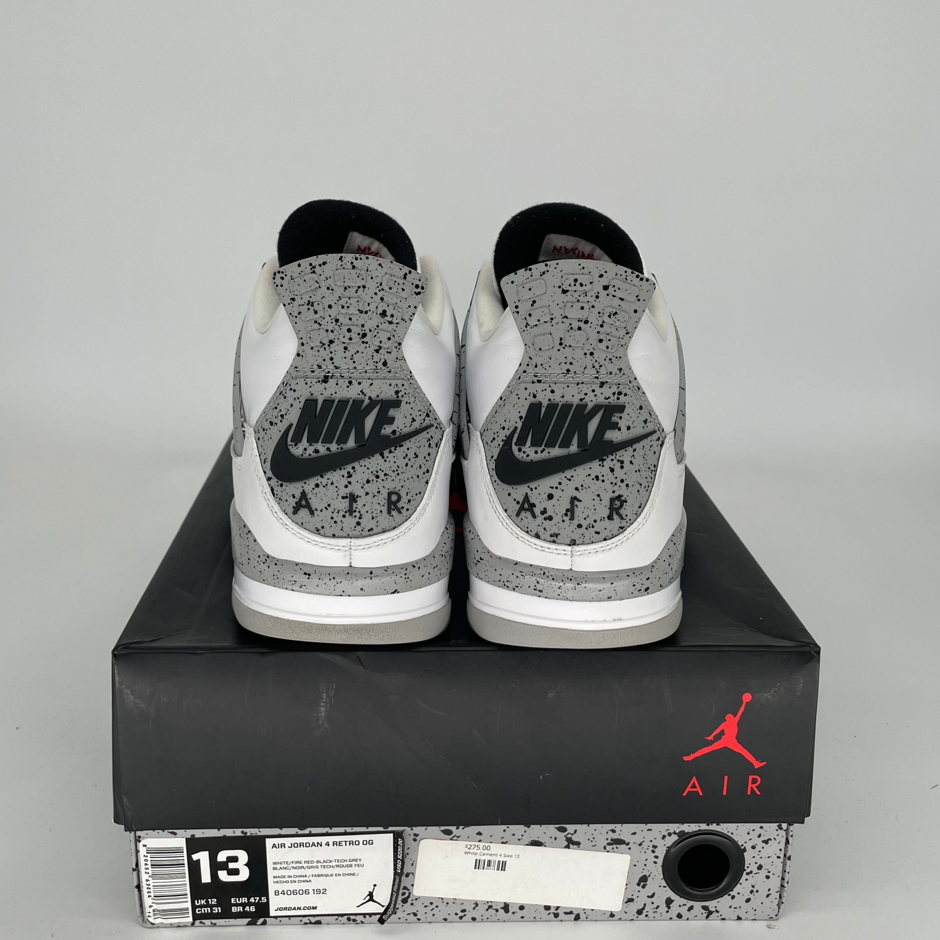 AIR JORDAN 4 WHITE CEMENT SIZE 13 840606-192