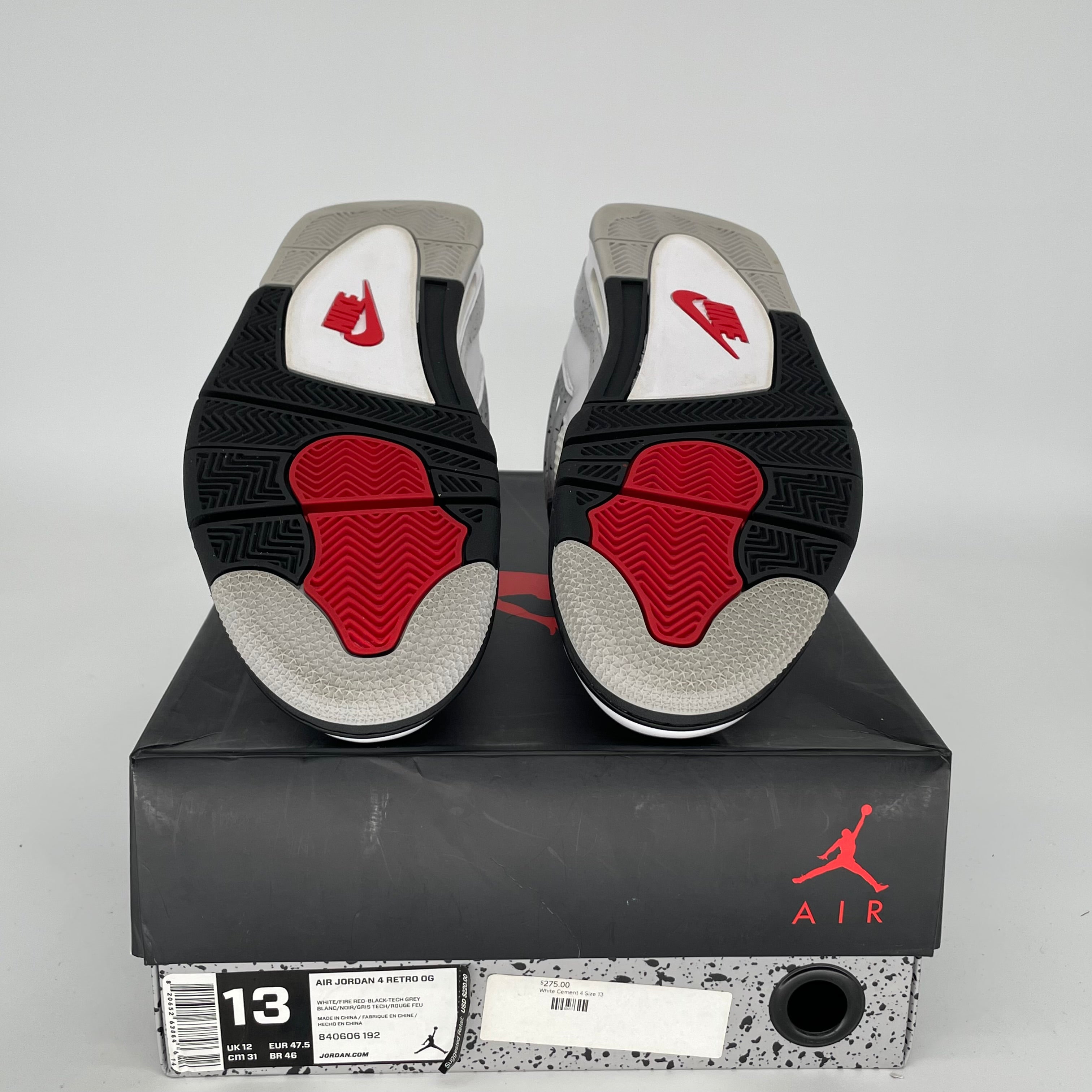 AIR JORDAN 4 WHITE CEMENT SIZE 13 840606-192