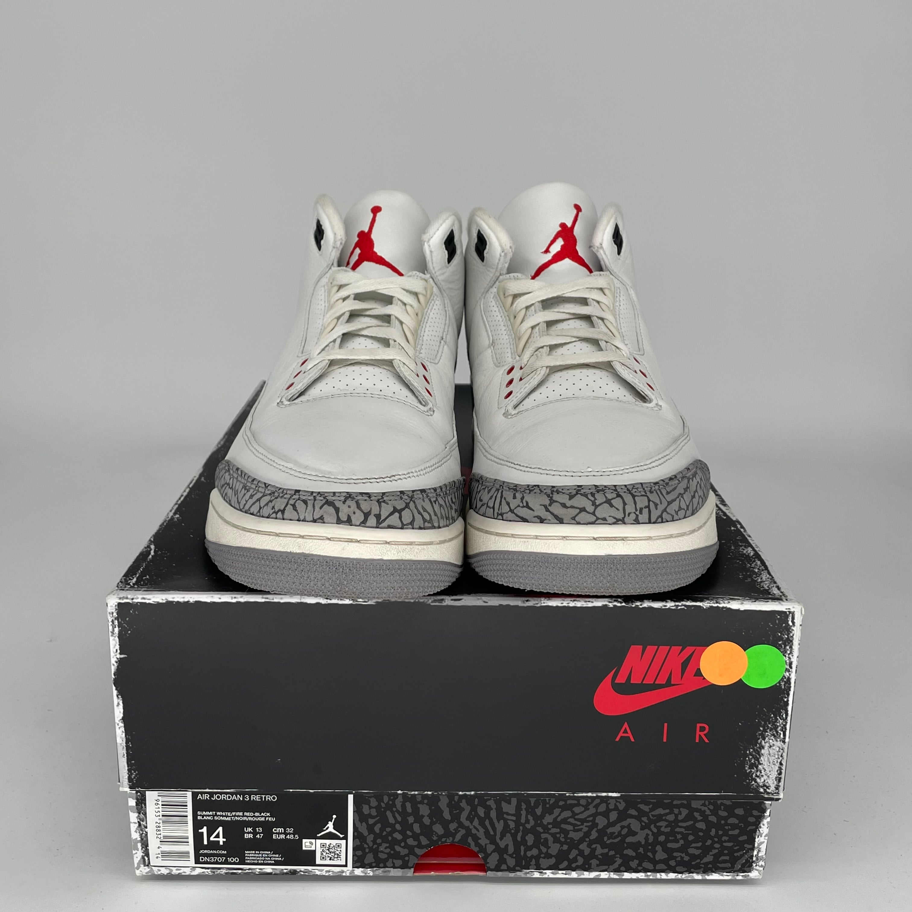 AIR JORDAN 3 WHITE CEMENT REIMAGINED SIZE 14 DN3707-100