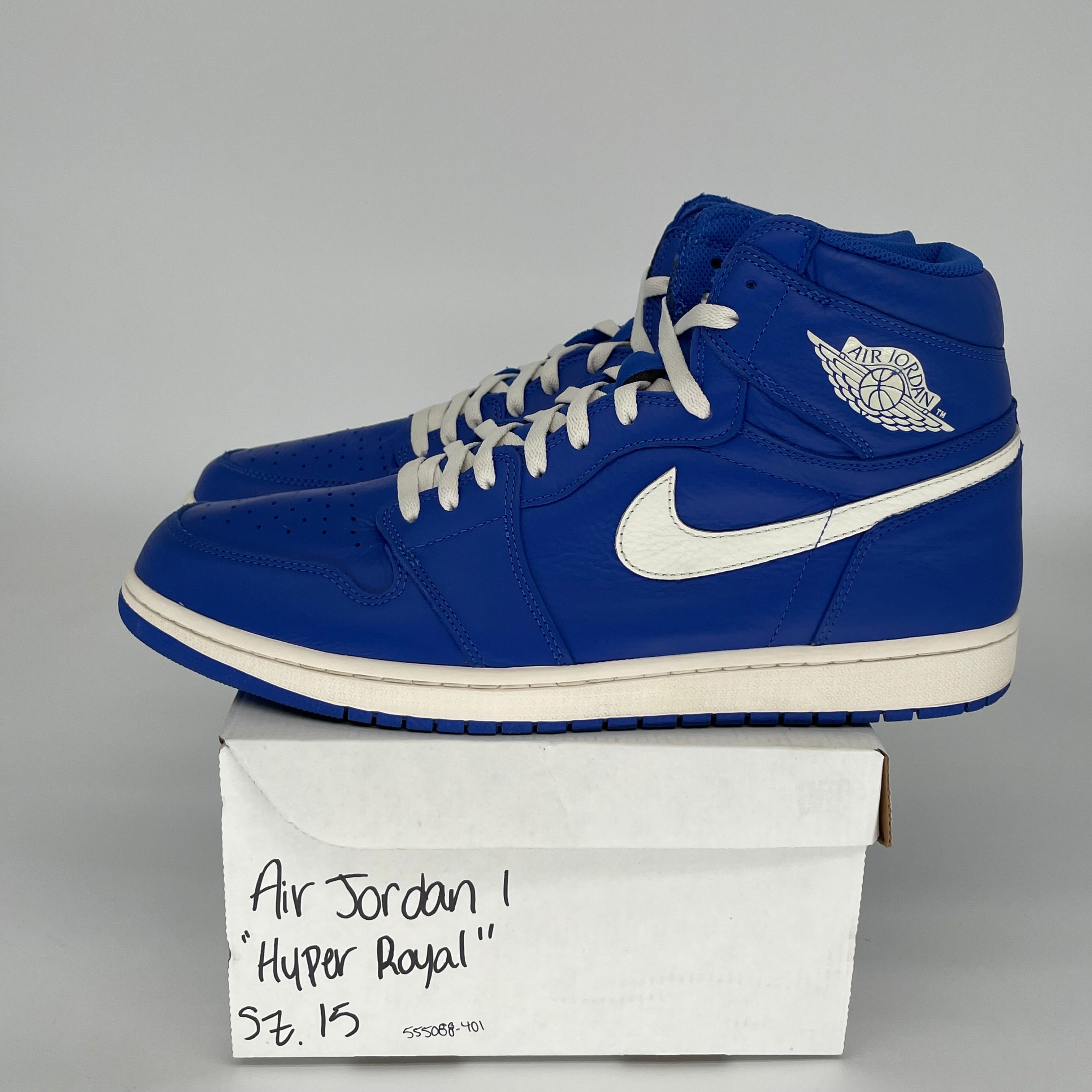 AIR JORDAN 1 HYPER ROYAL SIZE 15 555088-401