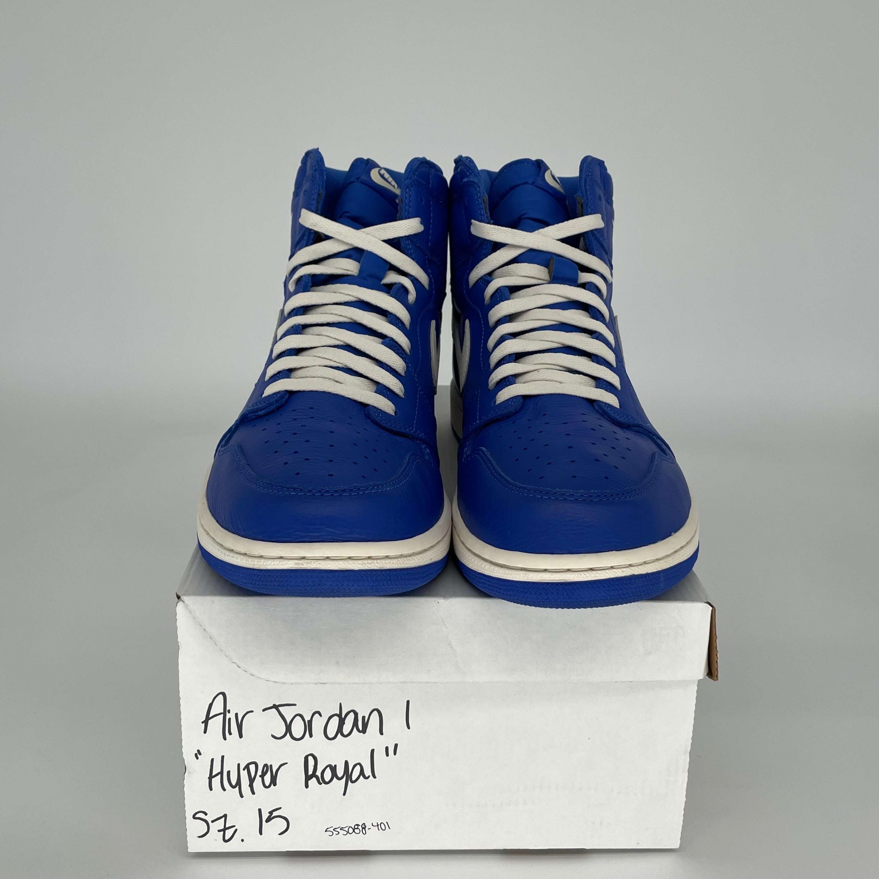 AIR JORDAN 1 HYPER ROYAL SIZE 15 555088-401