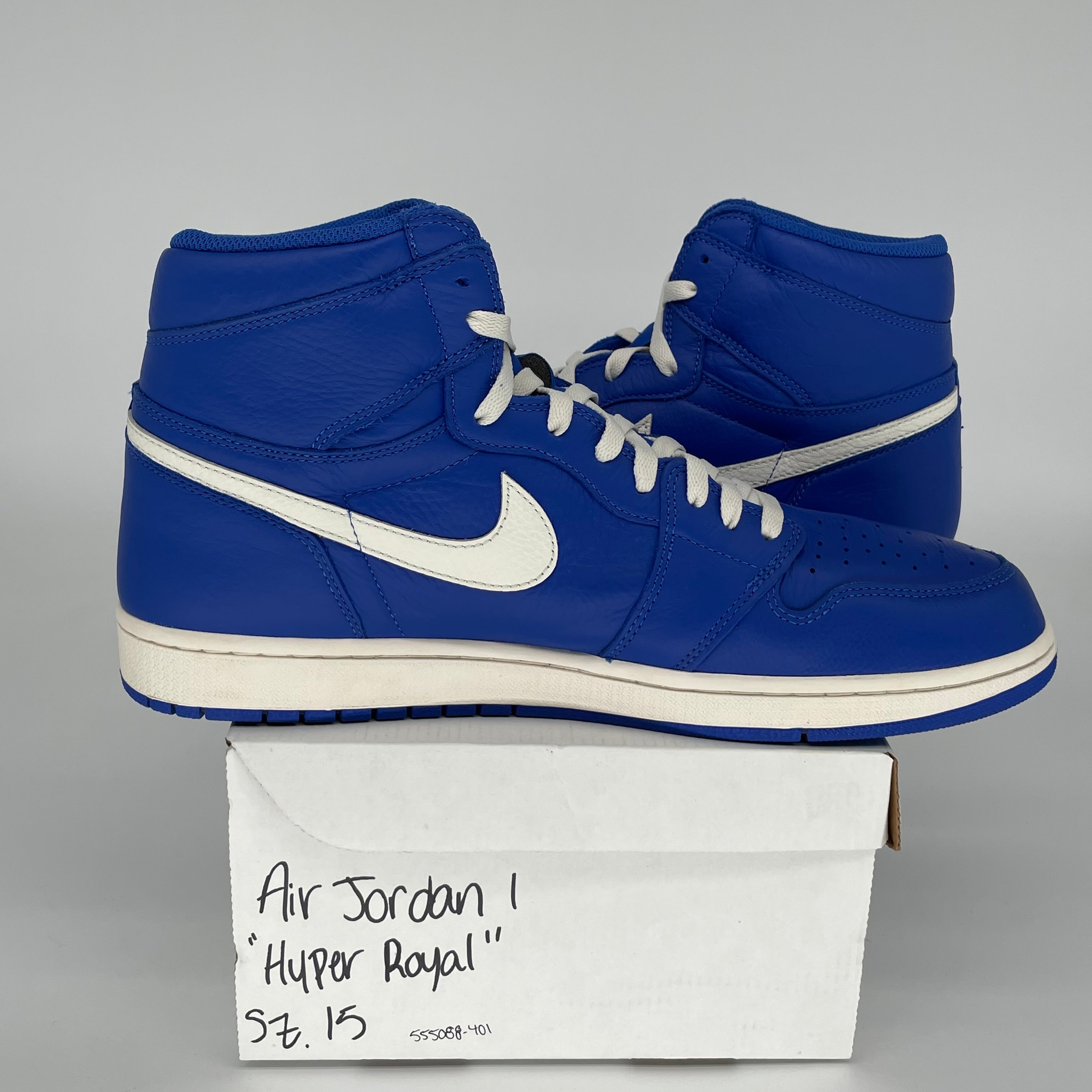 AIR JORDAN 1 HYPER ROYAL SIZE 15 555088-401