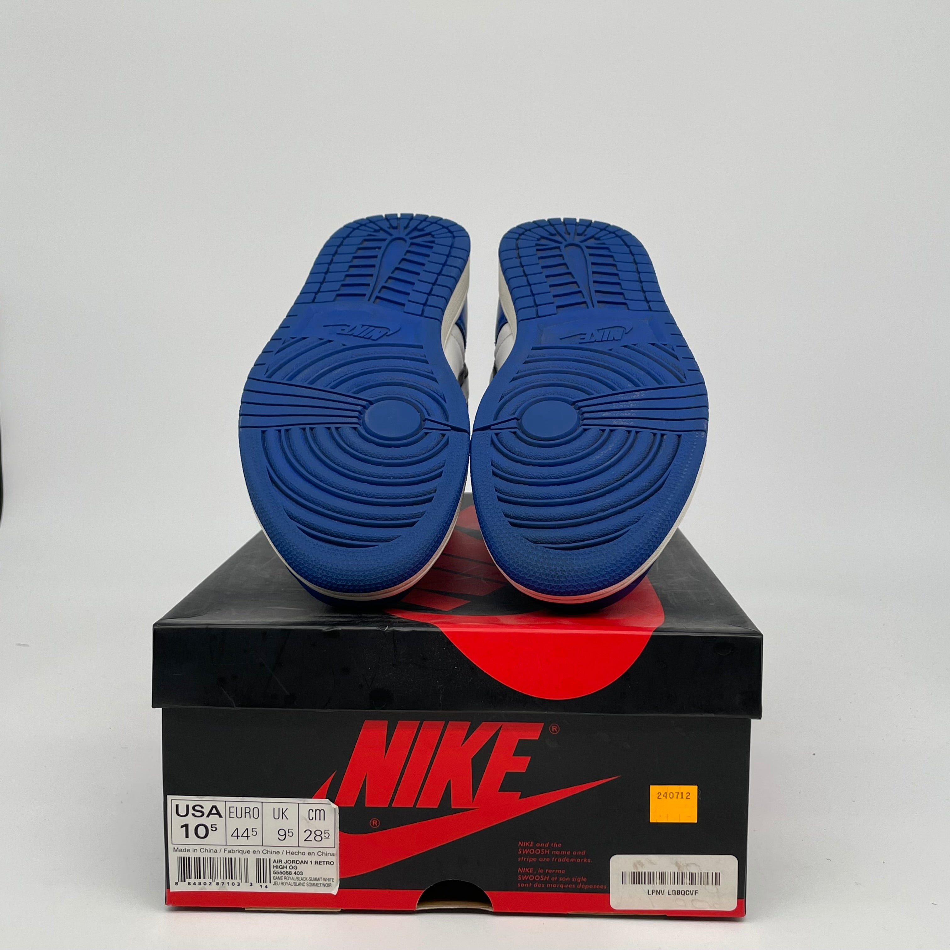 AIR JORDAN 1 GAME ROYAL SIZE 10.5/12W 555088-403