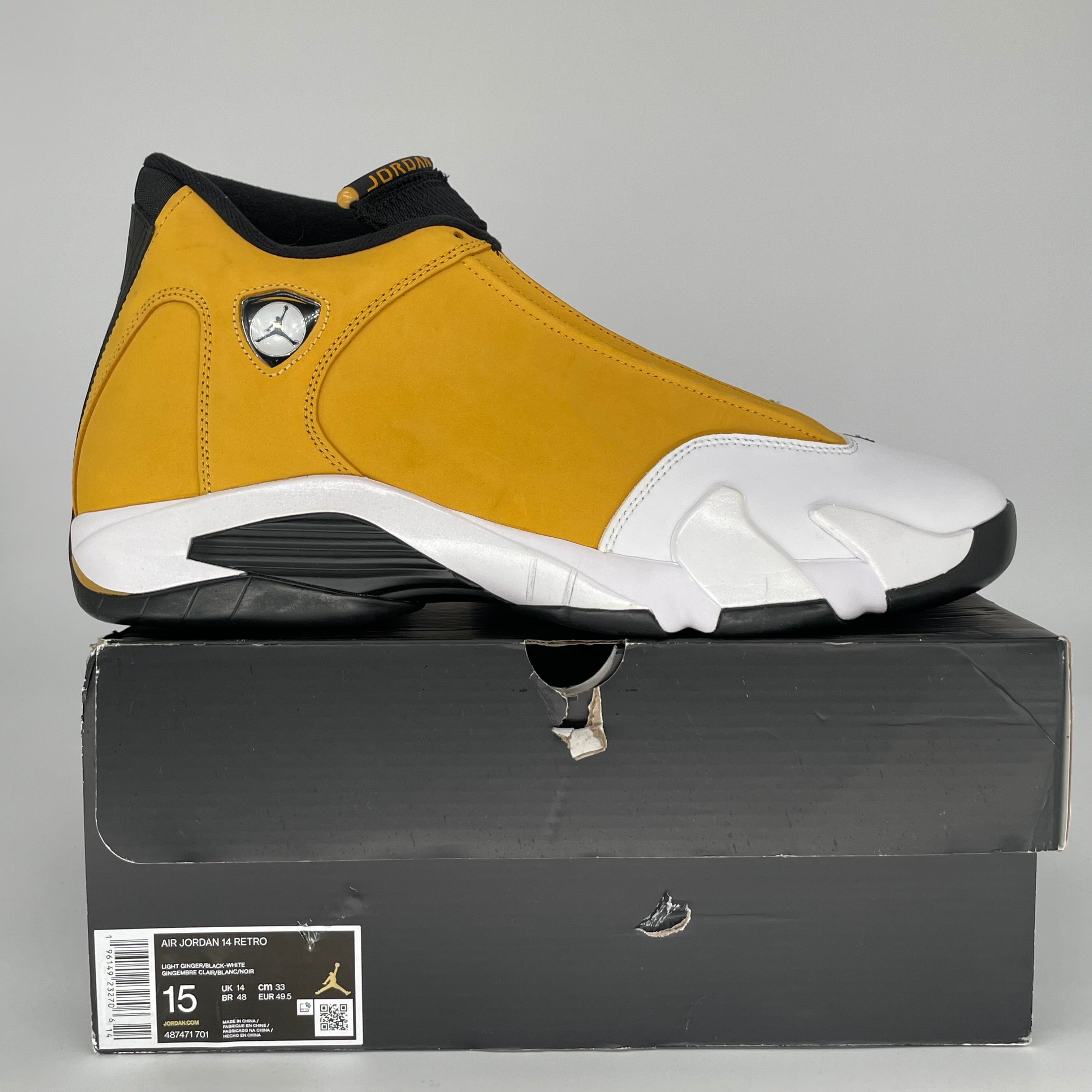AIR JORDAN 14 LIGHT GINGER SIZE 15 487471-701