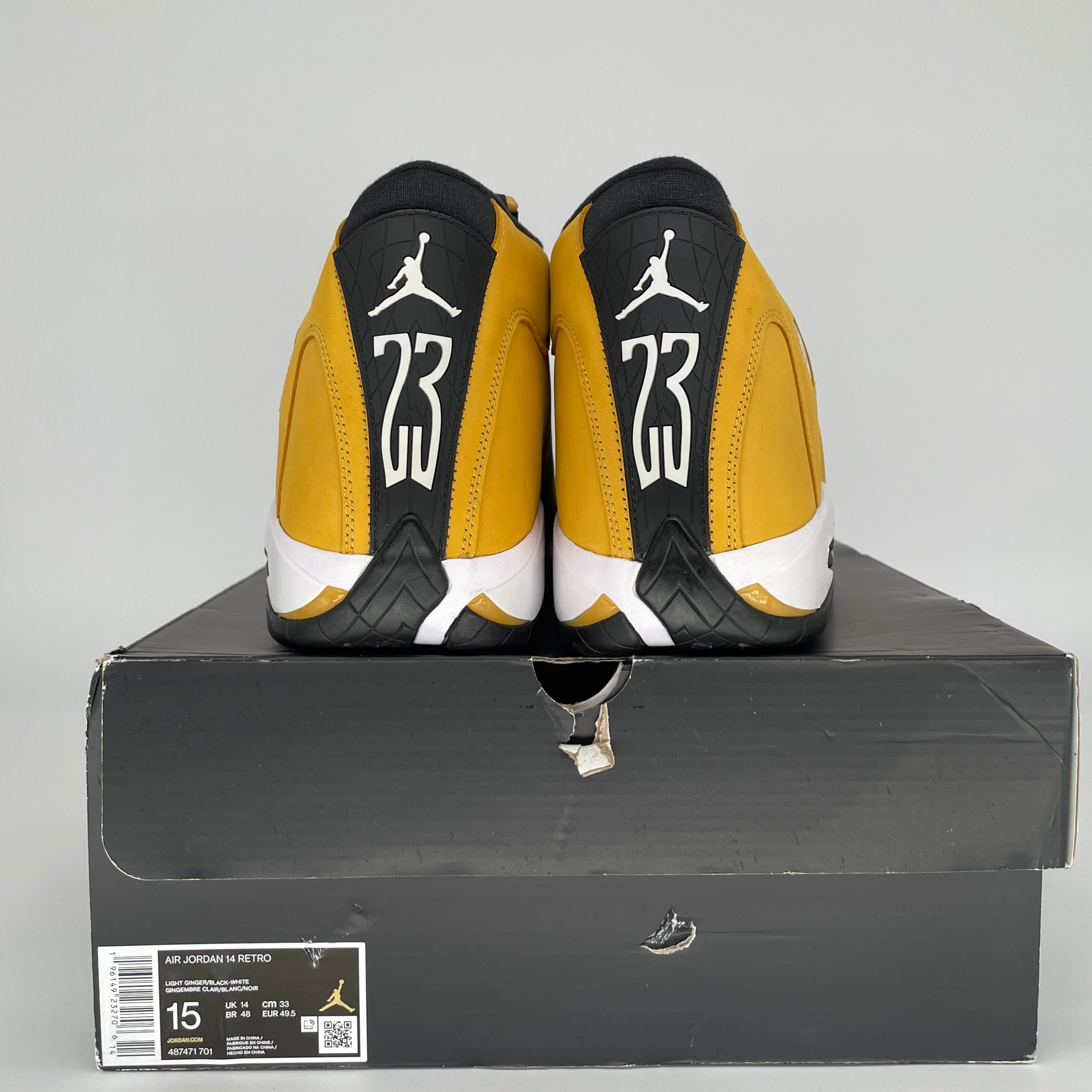 AIR JORDAN 14 LIGHT GINGER SIZE 15 487471-701