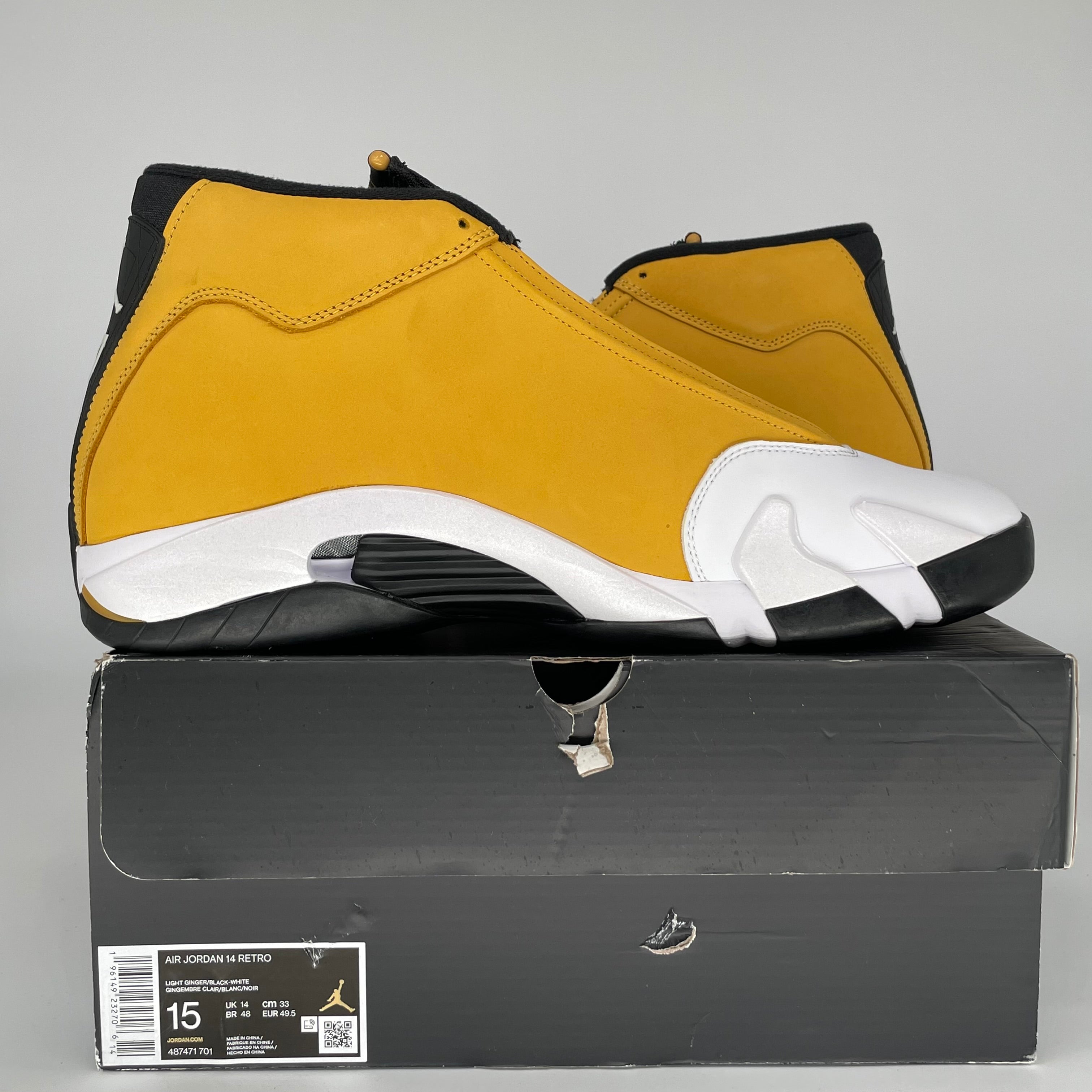 AIR JORDAN 14 LIGHT GINGER SIZE 15 487471-701