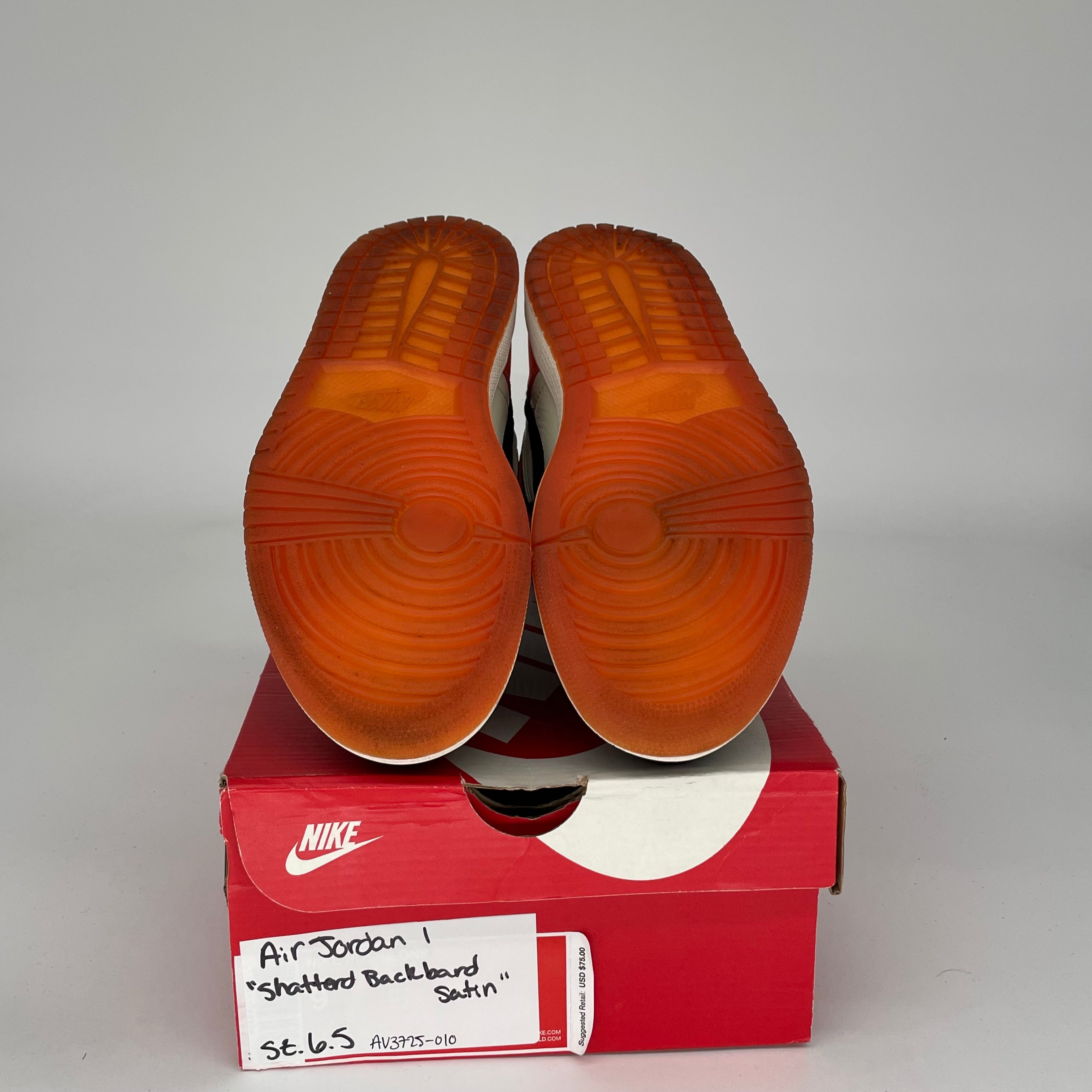 AIR JORDAN 1 SATIN SHATTERED BACKBOARD W SIZE 6.5/8W AV3725-010