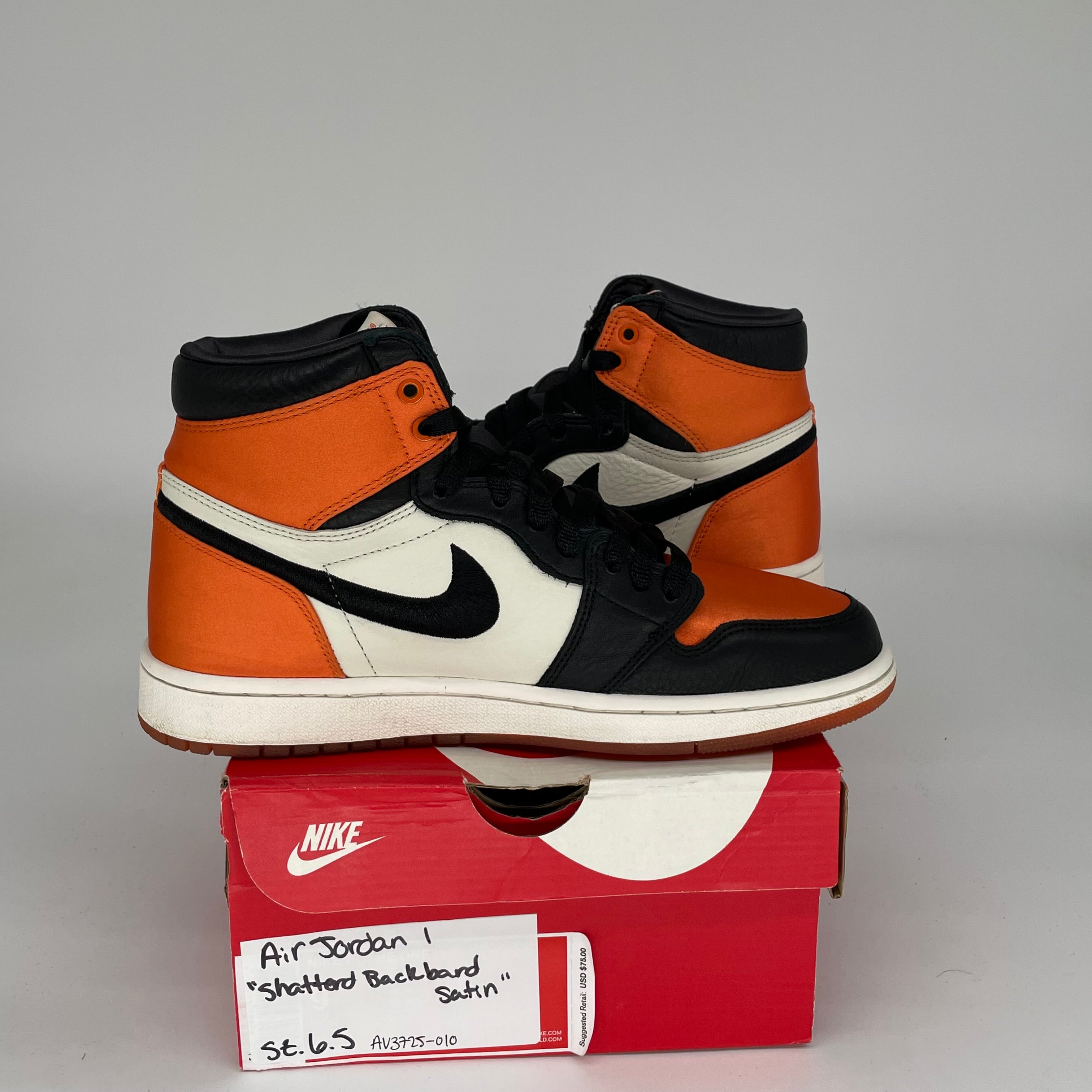 AIR JORDAN 1 SATIN SHATTERED BACKBOARD W SIZE 6.5/8W AV3725-010