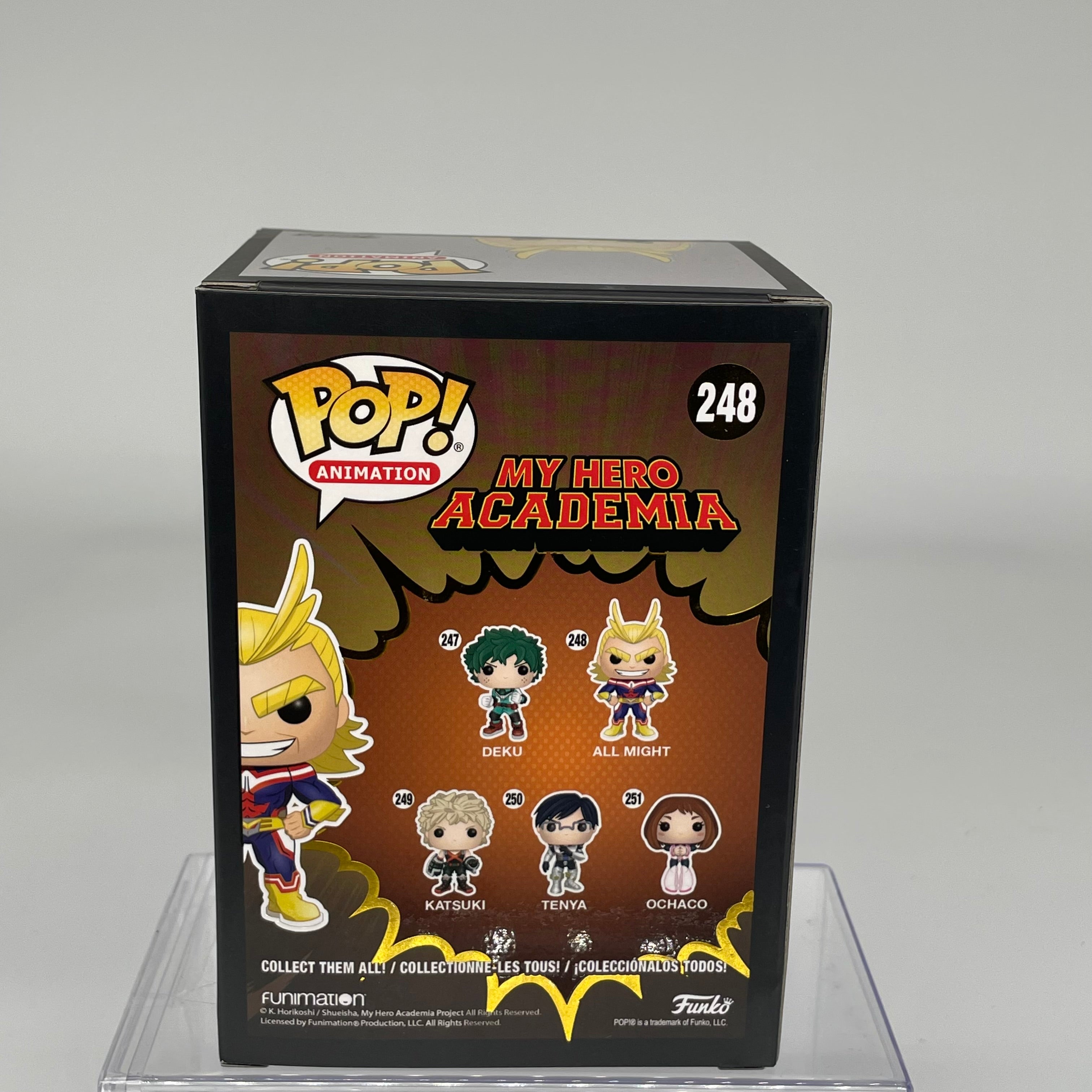 FUNKO POP ALL MIGHT 248 25 YEARS OF FUN CHROME