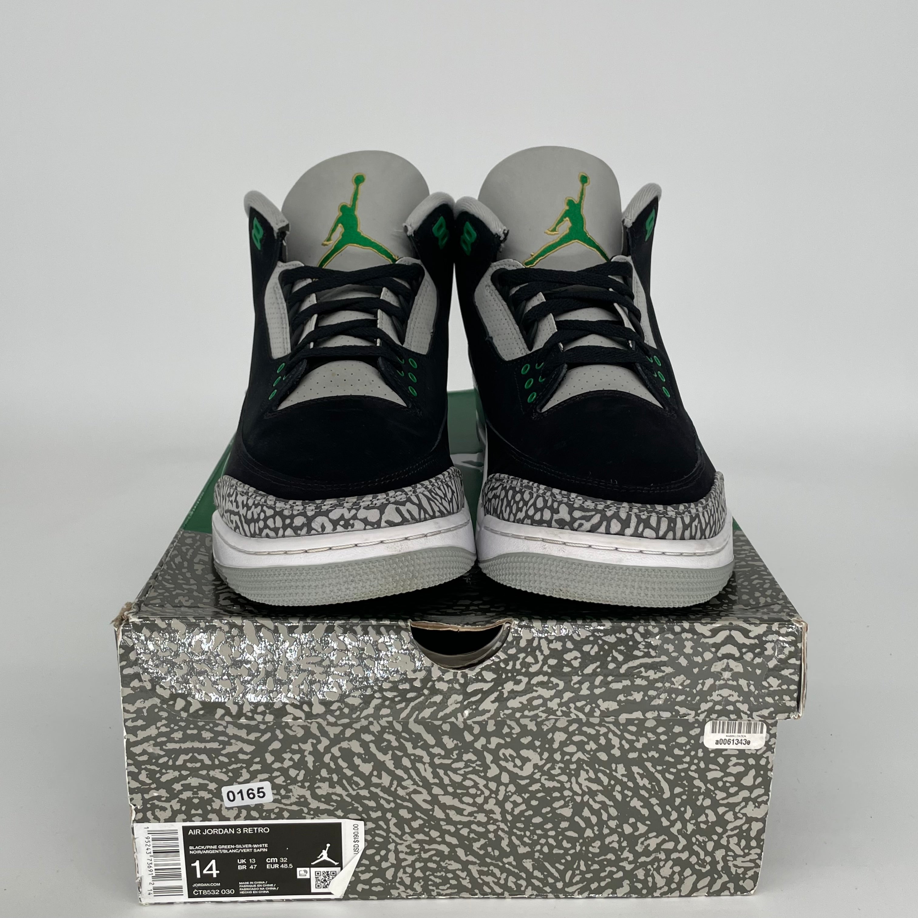 AIR JORDAN 3 PINE GREEN SIZE 14 CT8532-030