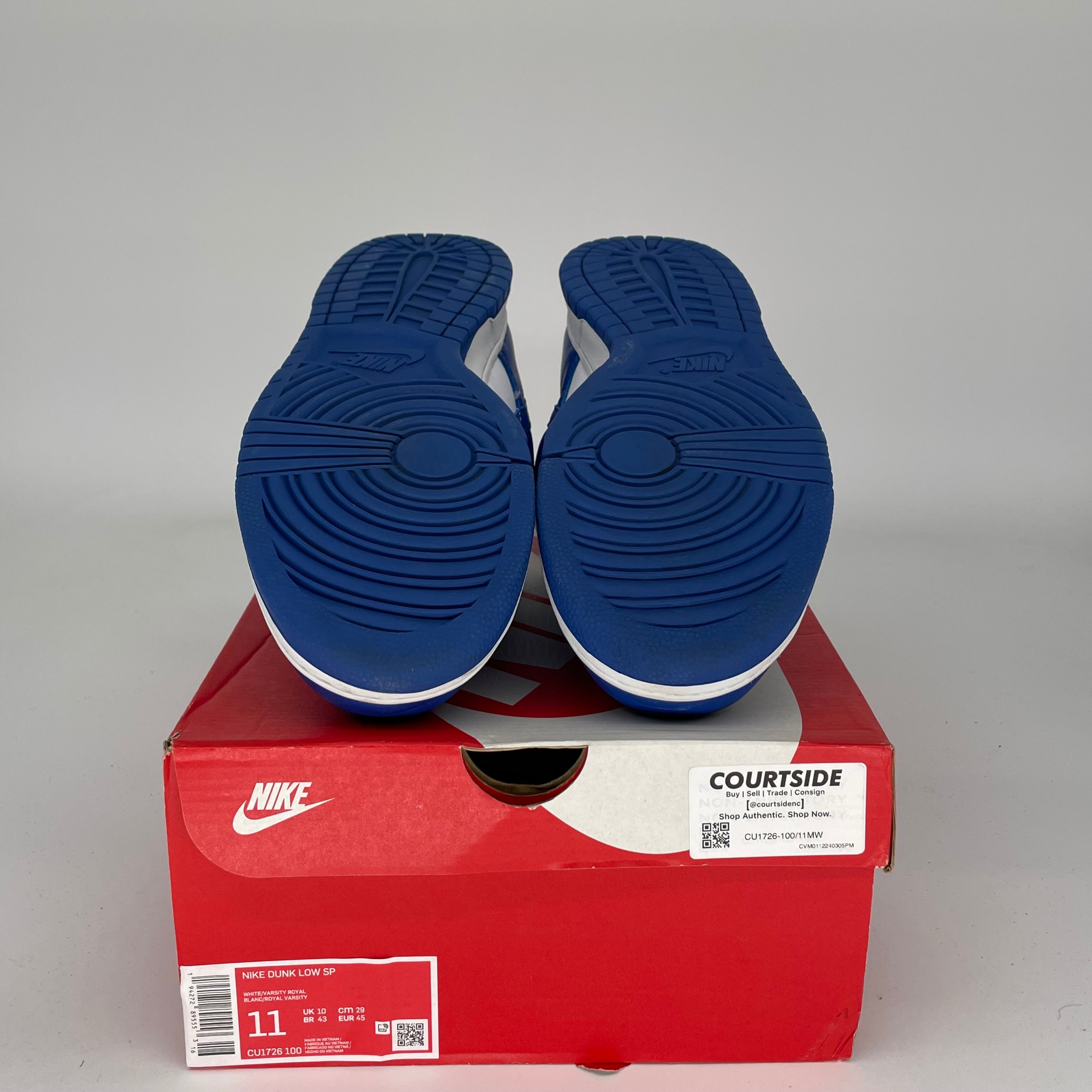 NIKE DUNK LOW KENTUCKY SIZE 11 CU1726-100