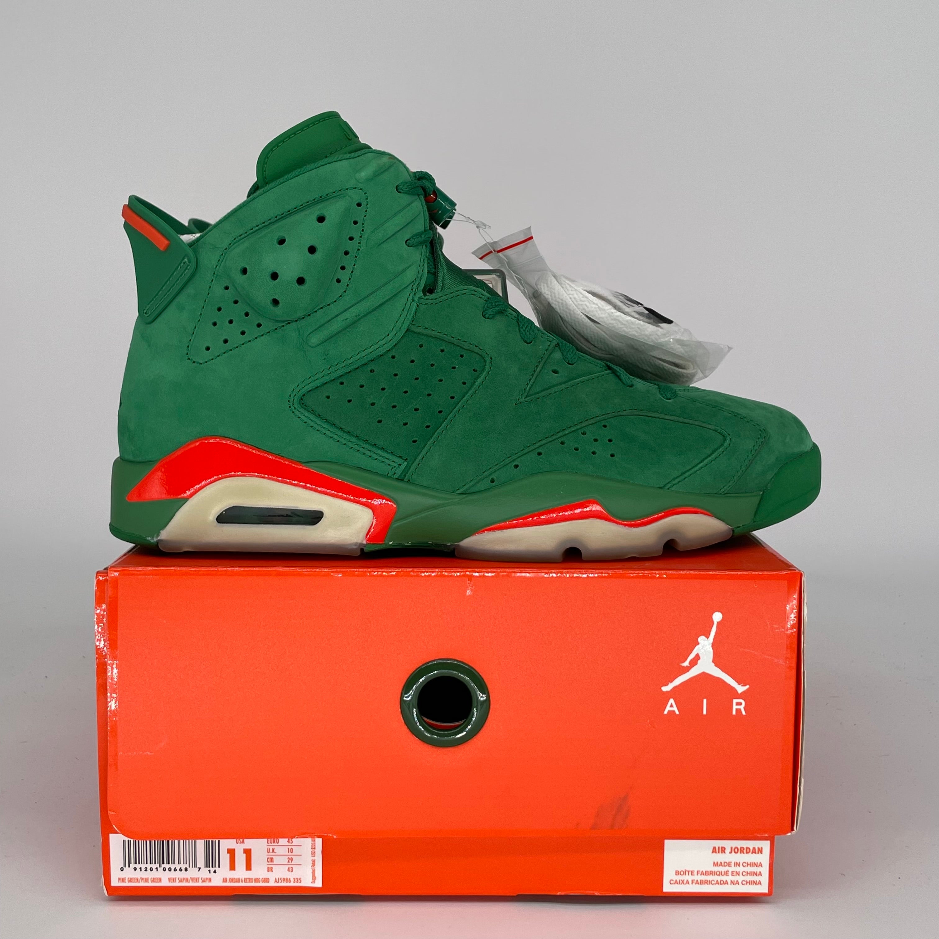 AIR JORDAN 6 GATORADE GREEN SIZE 11AJ5986-335