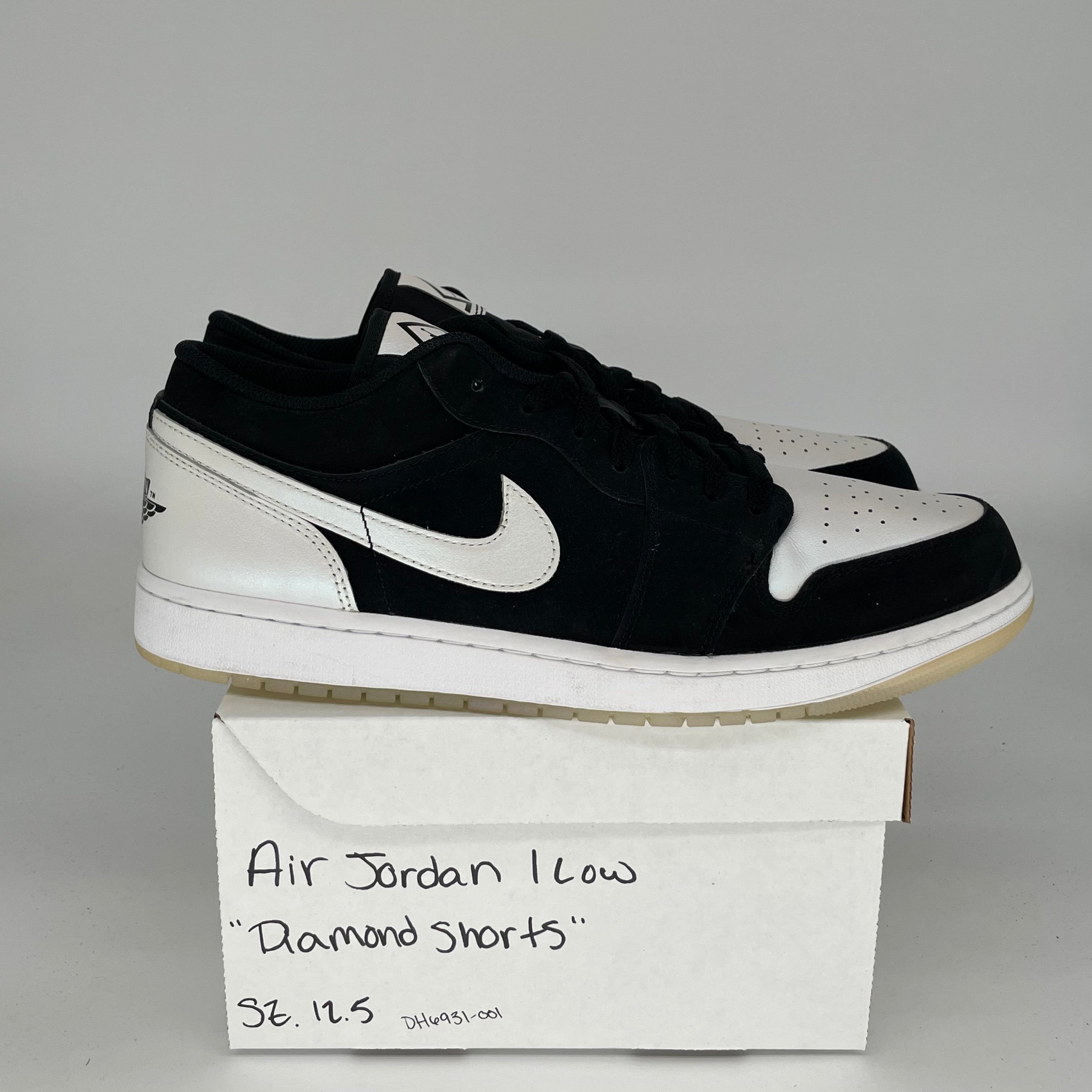 AIR JORDAN 1 LOW DIAMOND SHORTS SIZE 12.5 DH6931-001