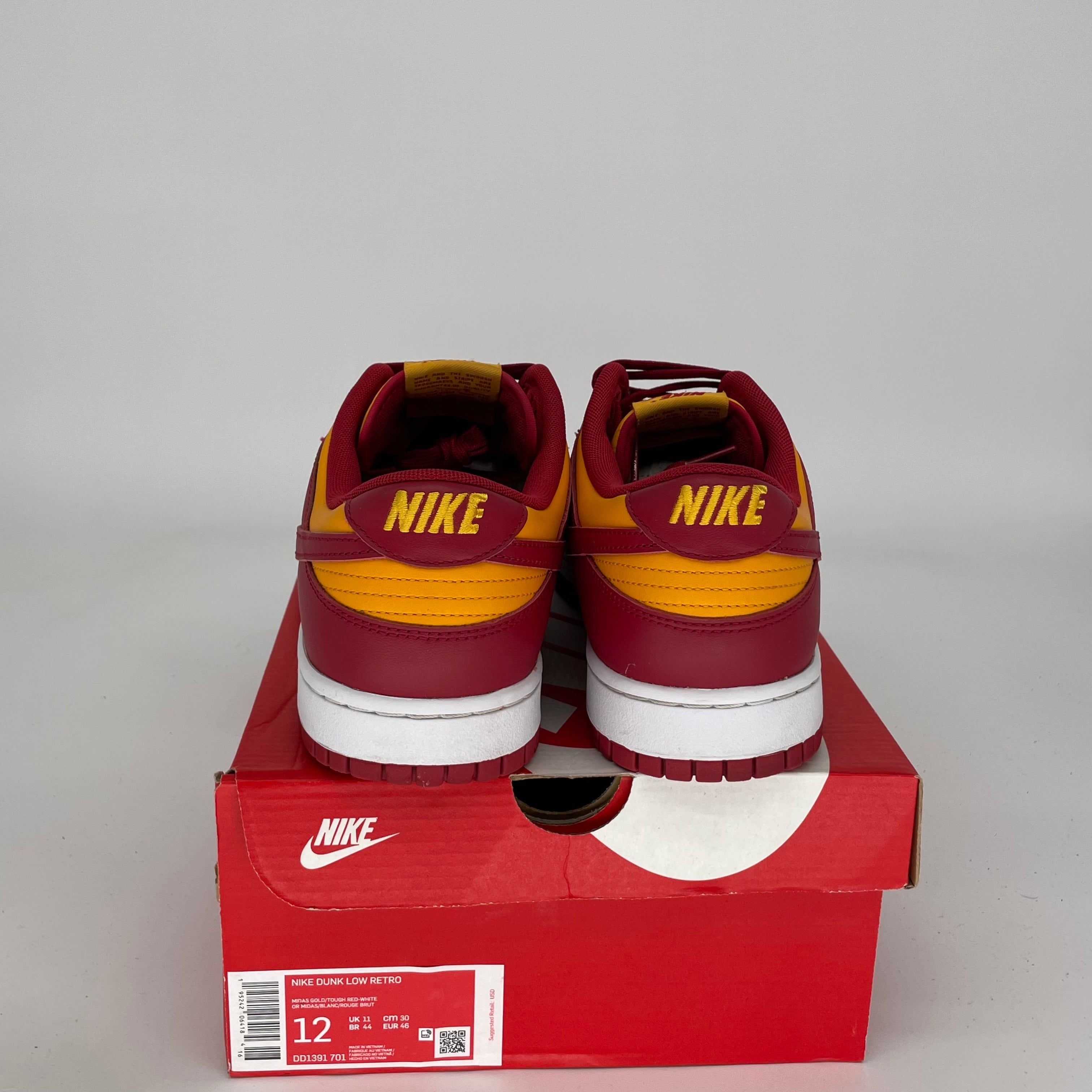 NIKE DUNK LOW MIDAS GOLD SIZE 12 DD1391-701