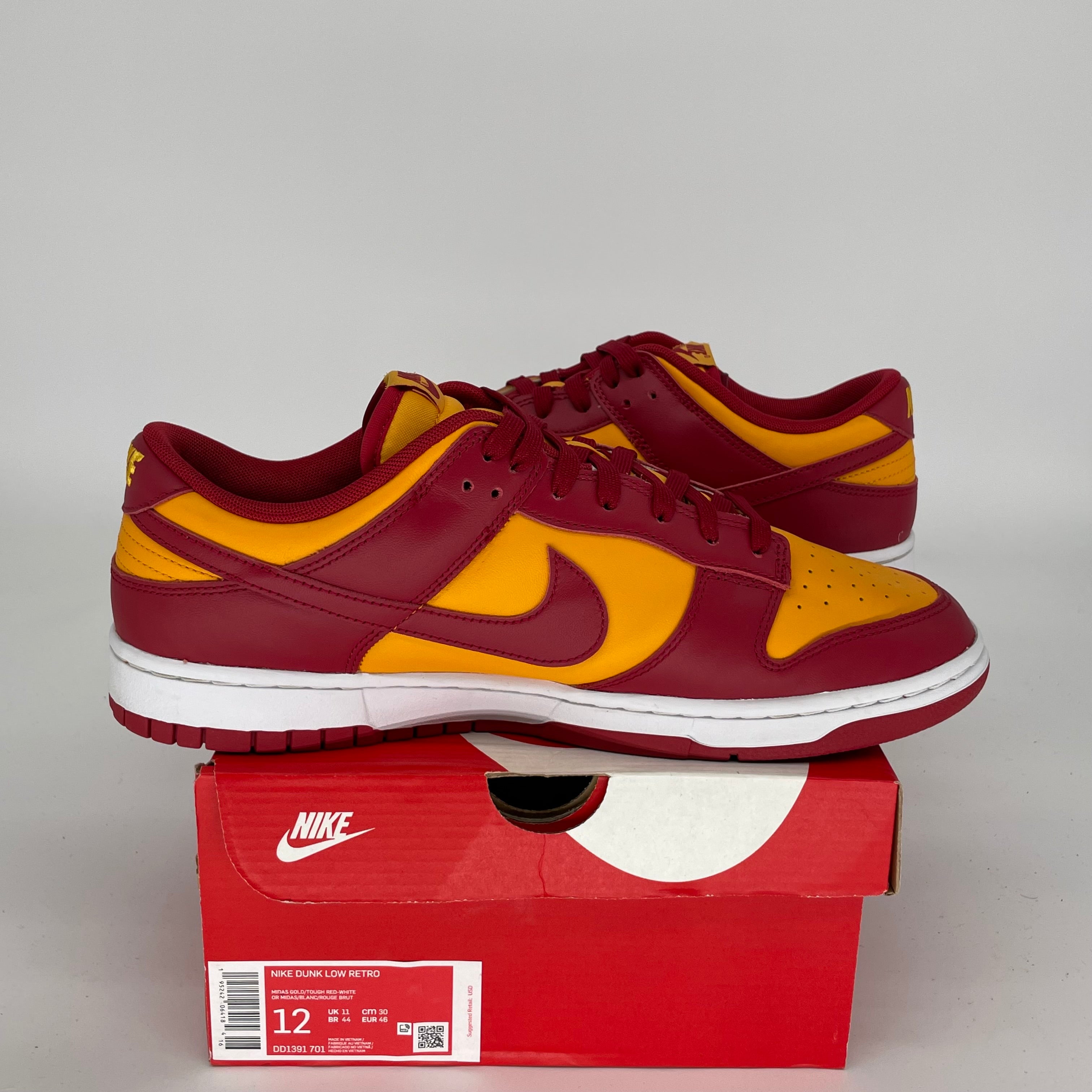NIKE DUNK LOW MIDAS GOLD SIZE 12 DD1391-701