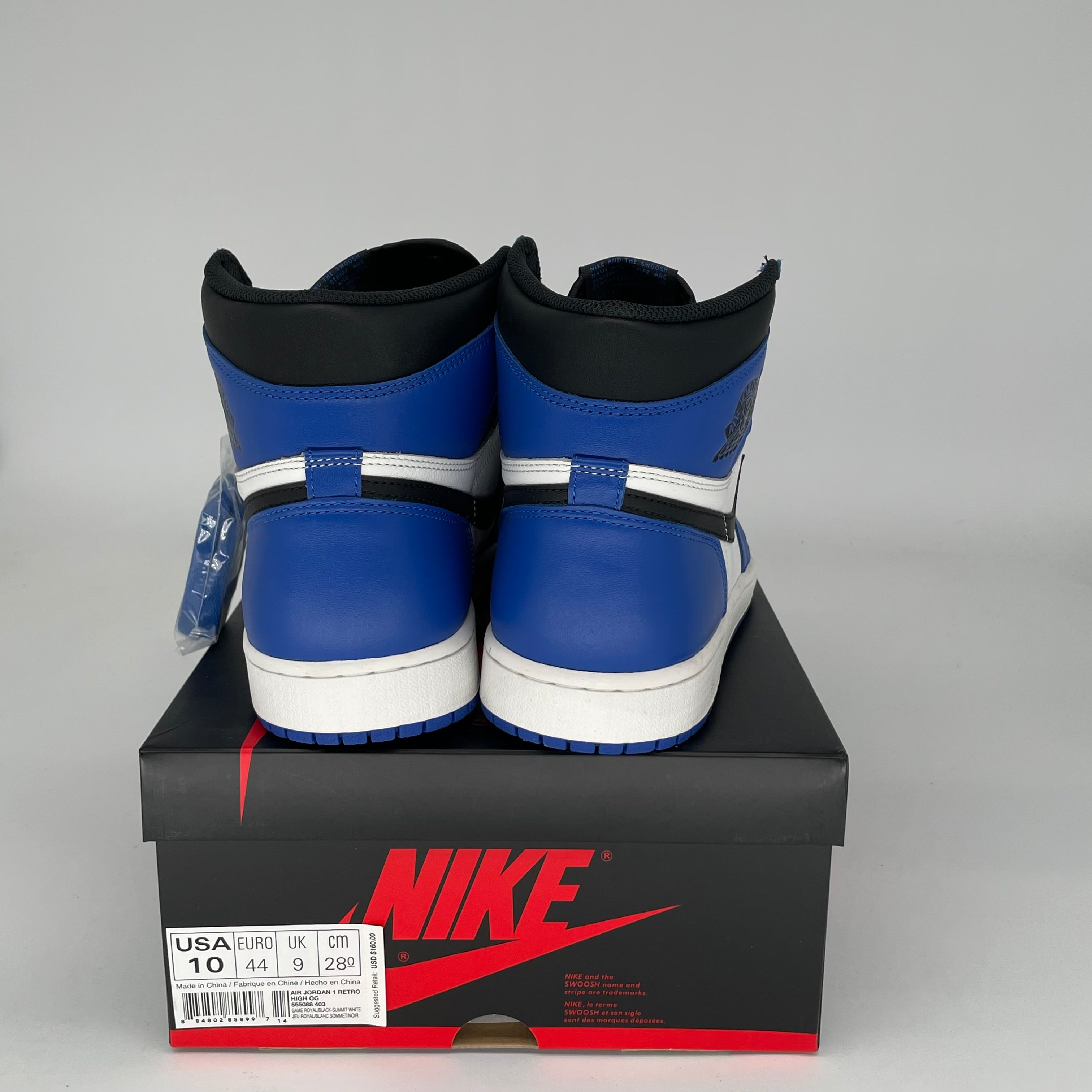 AIR JORDAN 1 GAME ROYAL SIZE 10 555088-403