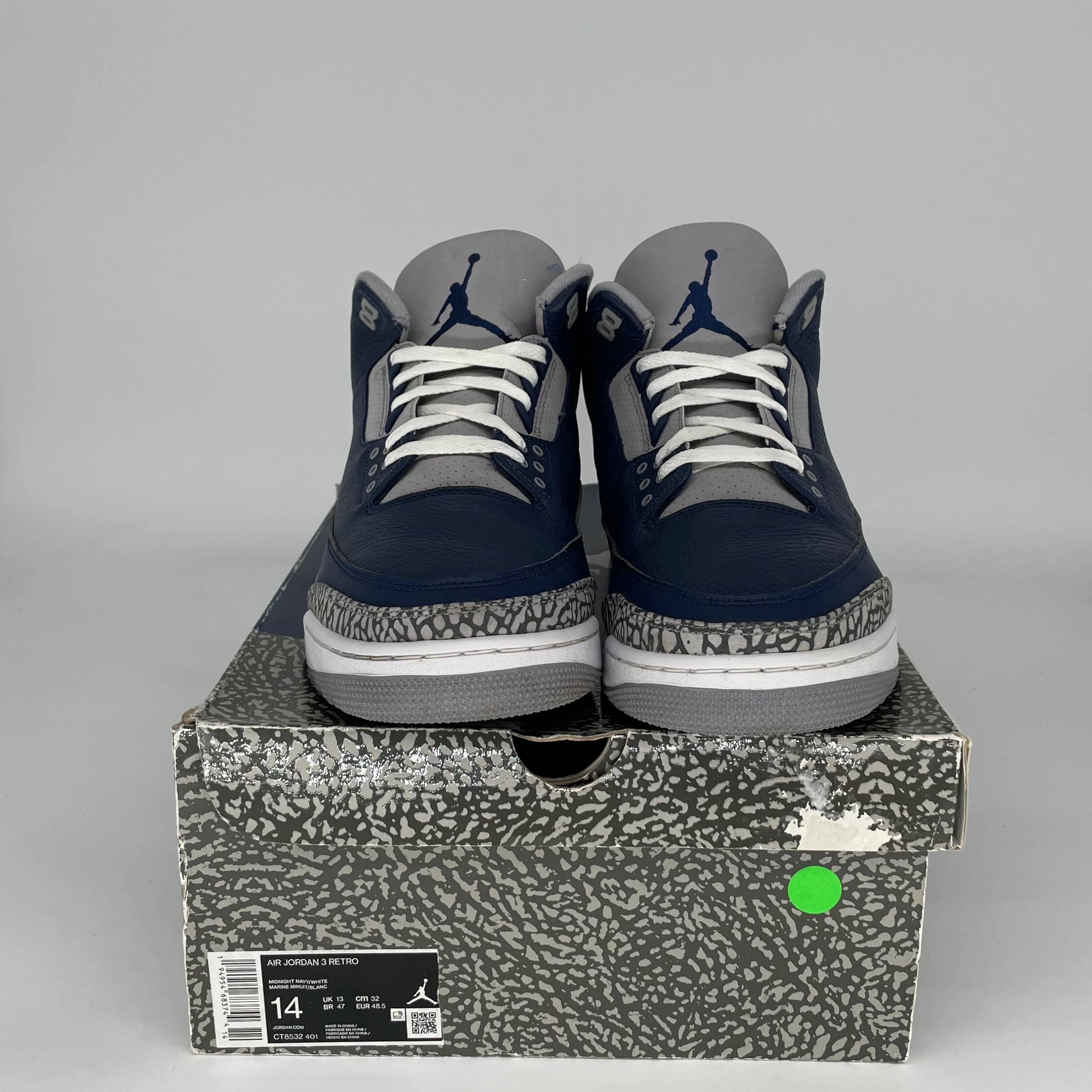 AIR JORDAN 3 GEORGETOWN SIZE 14 CT8532-401