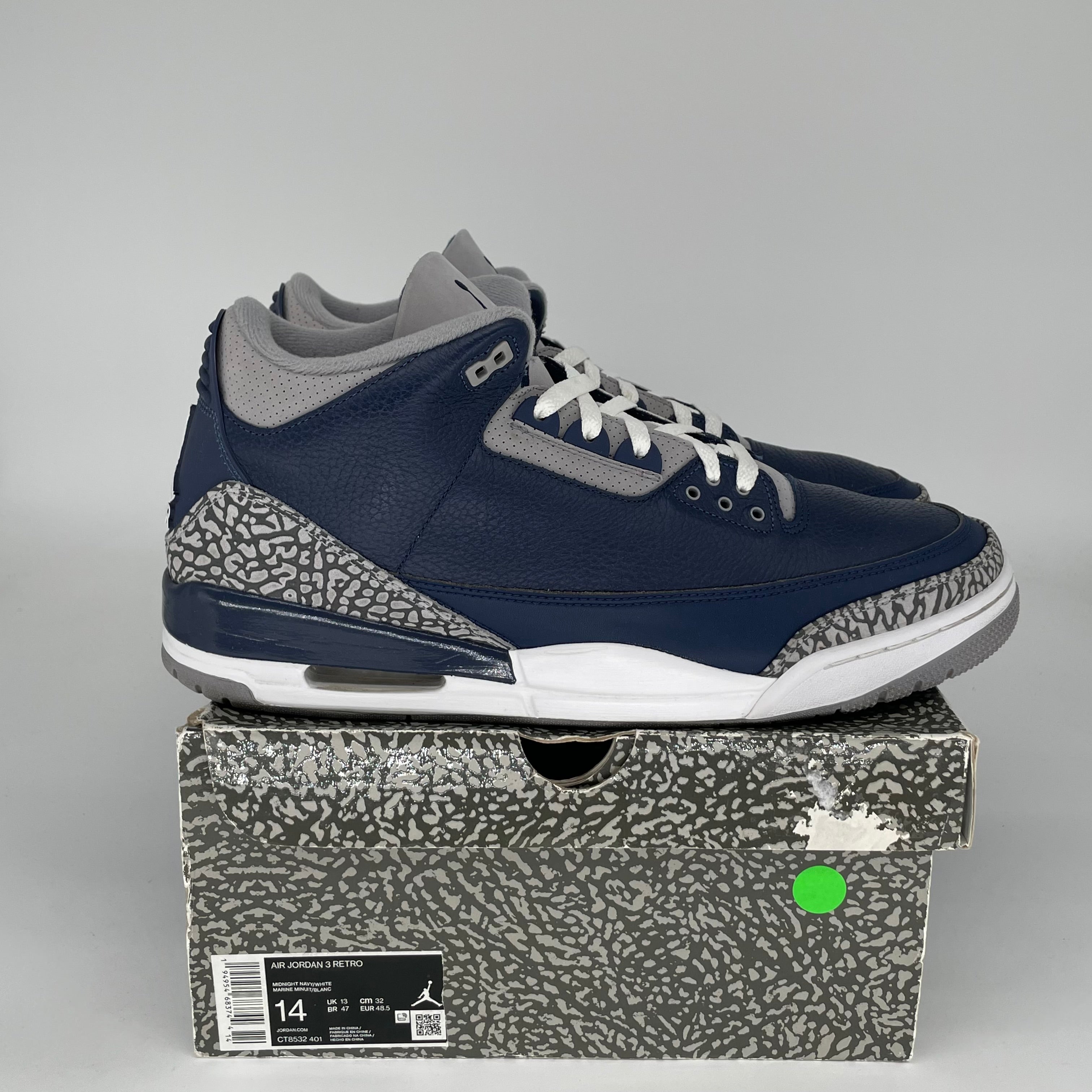 AIR JORDAN 3 GEORGETOWN SIZE 14 CT8532-401