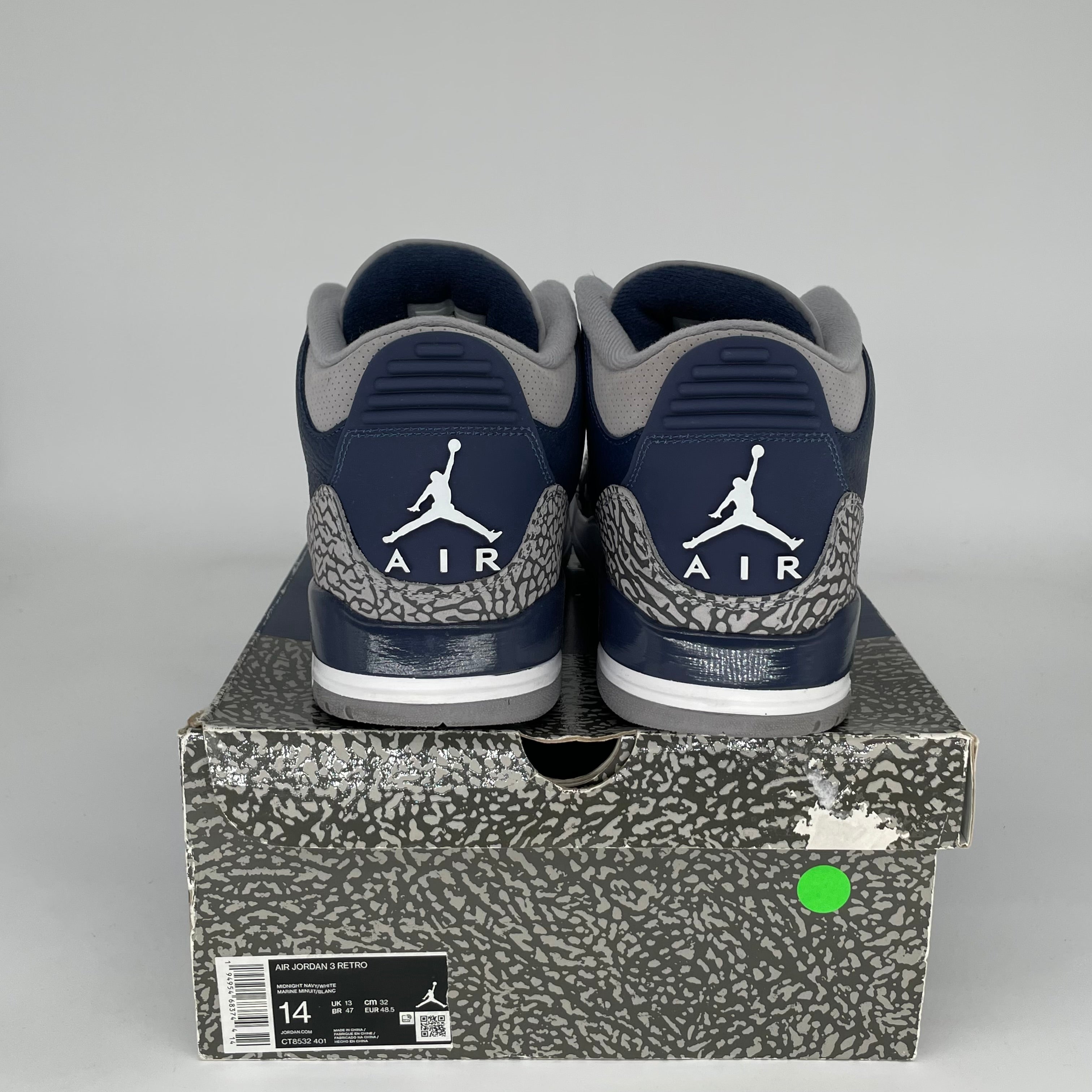 AIR JORDAN 3 GEORGETOWN SIZE 14 CT8532-401