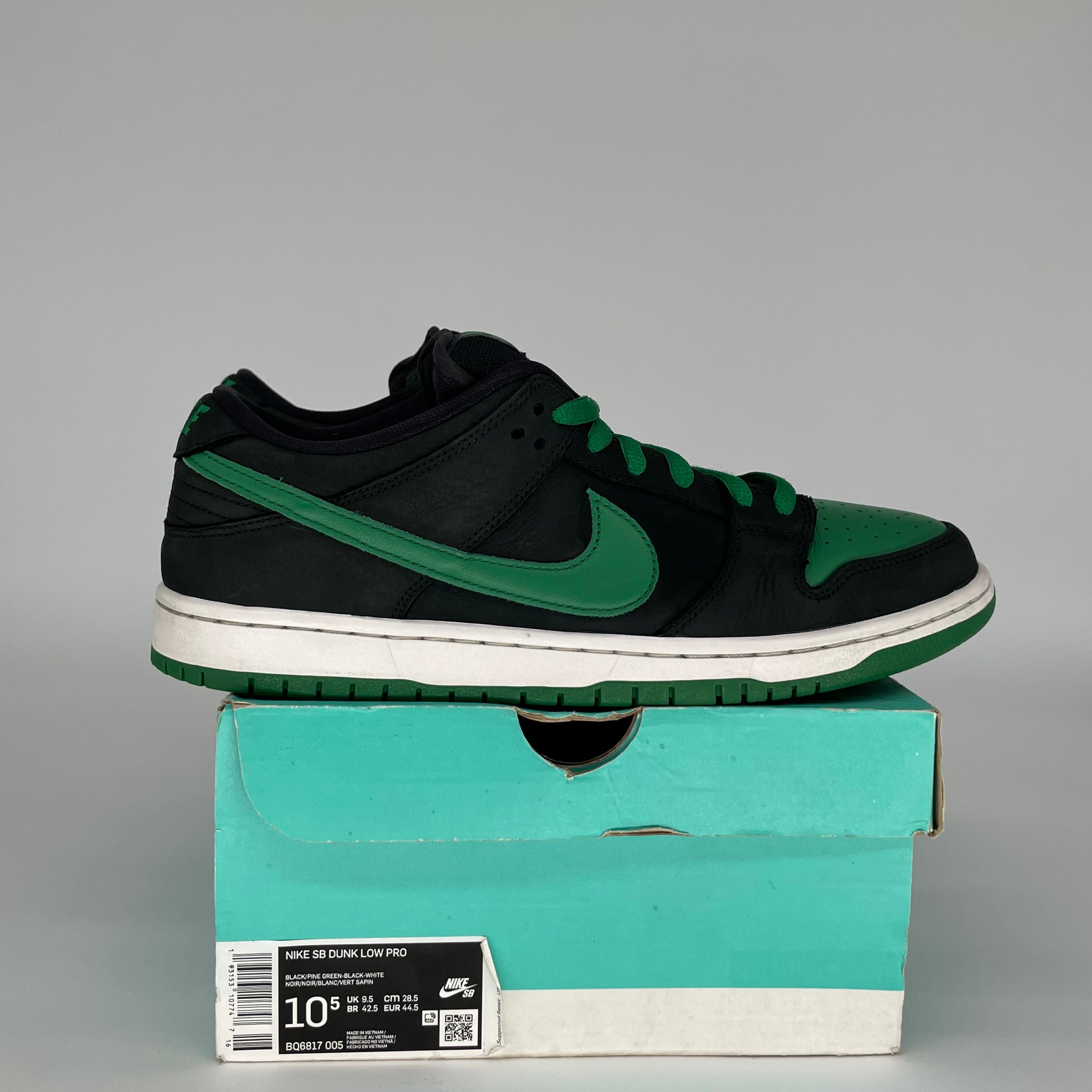 NIKE SB DUNK LOW J PACK PINE GREEN SIZE 10.5 BQ6817-005