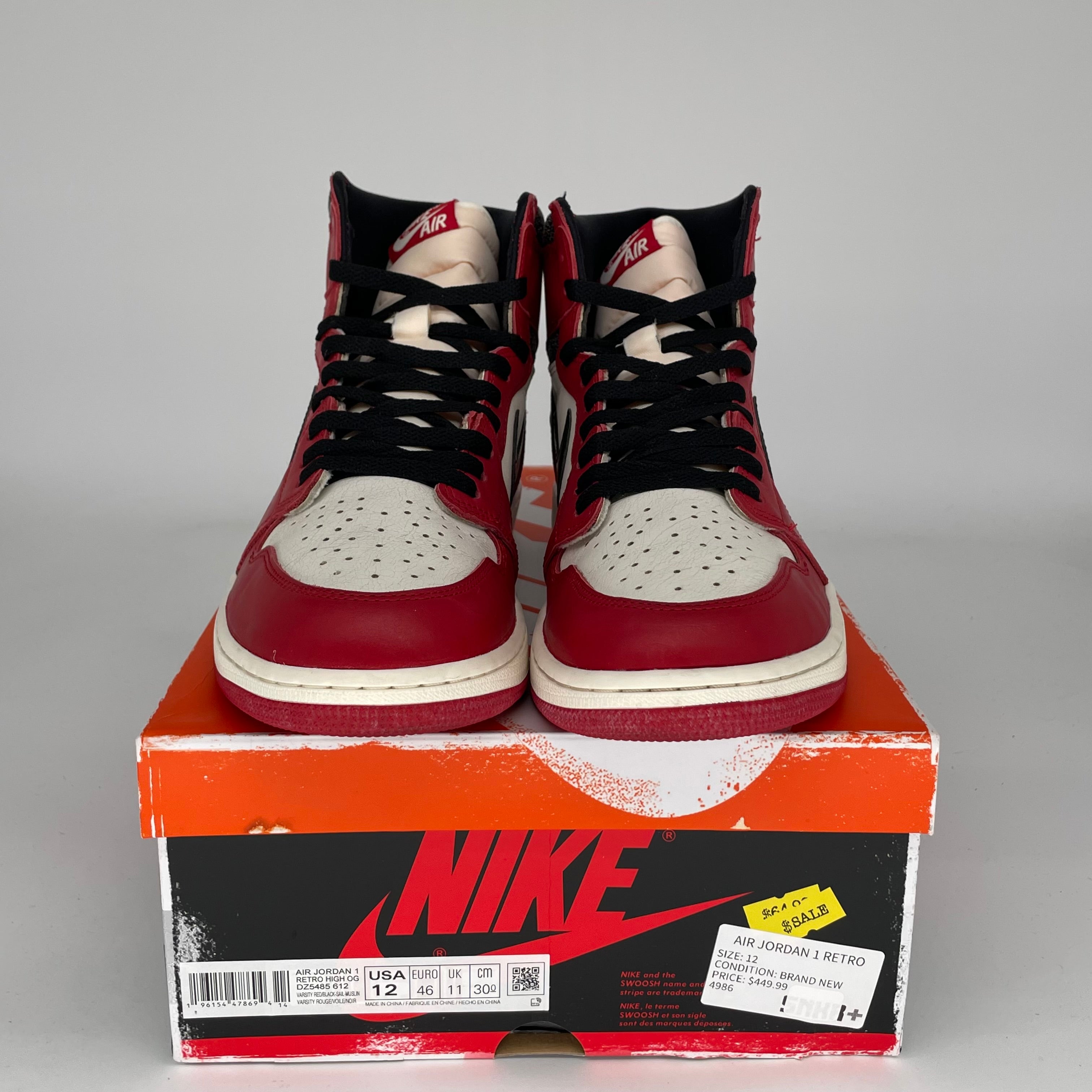 AIR JORDAN 1 LOST AND FOUND SIZE 12 DZ5485-612