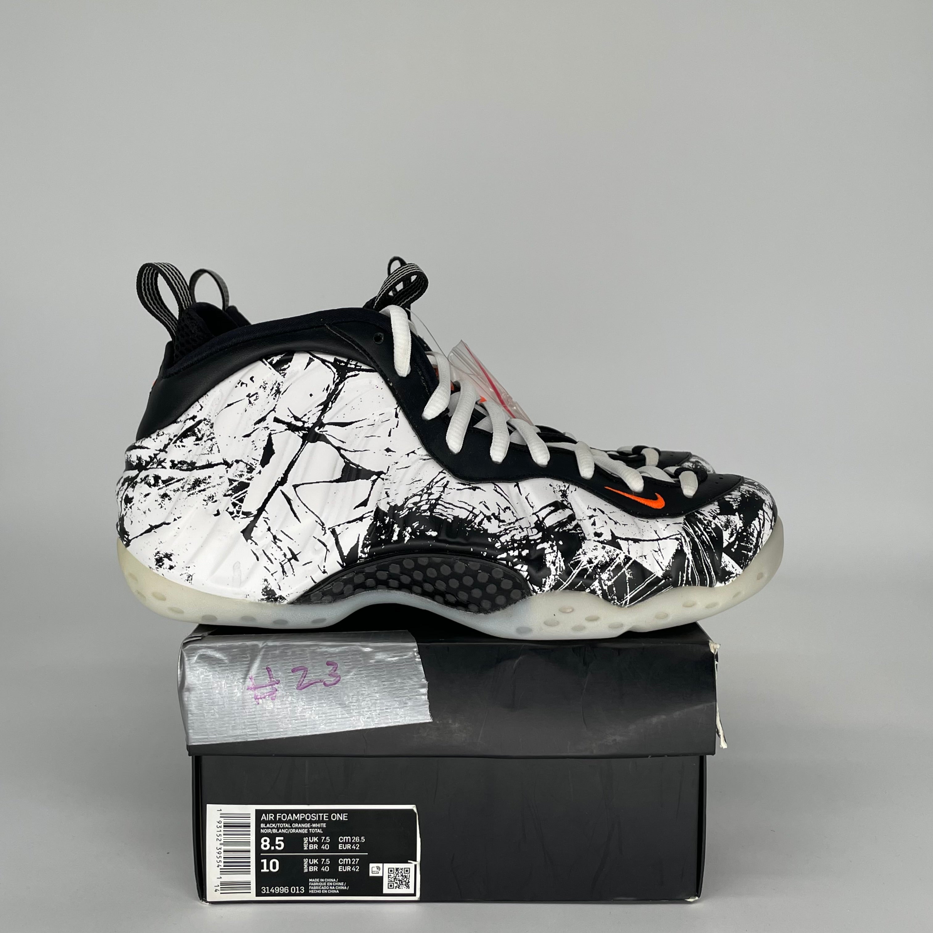 NIKE AIR FOAMPOSITE ONE SHATTERED BACKBOARD SIZE 8.5 314996-013