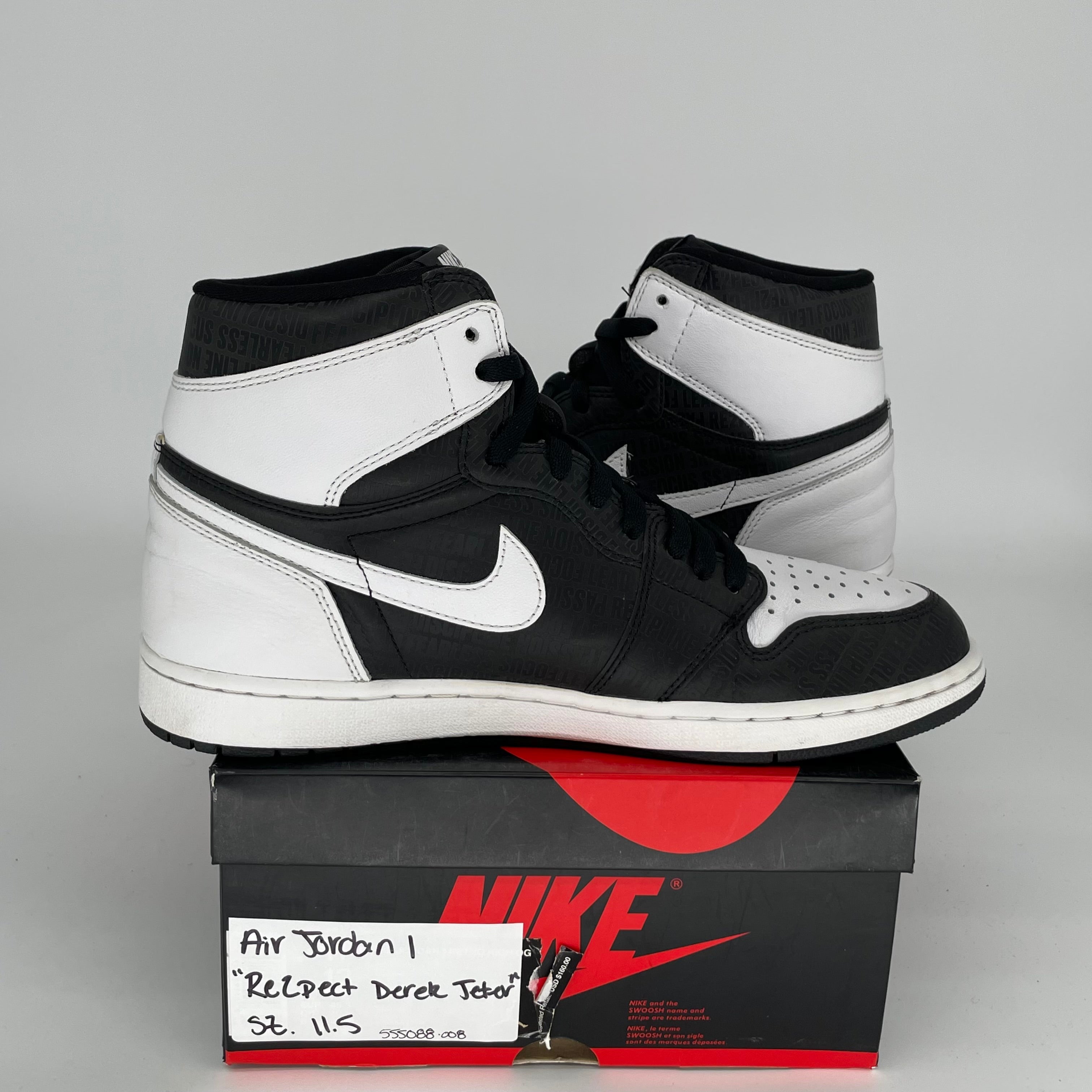 AIR JORDAN 1 RE2PECT DEREK JETER SIZE 11.5 555088-008