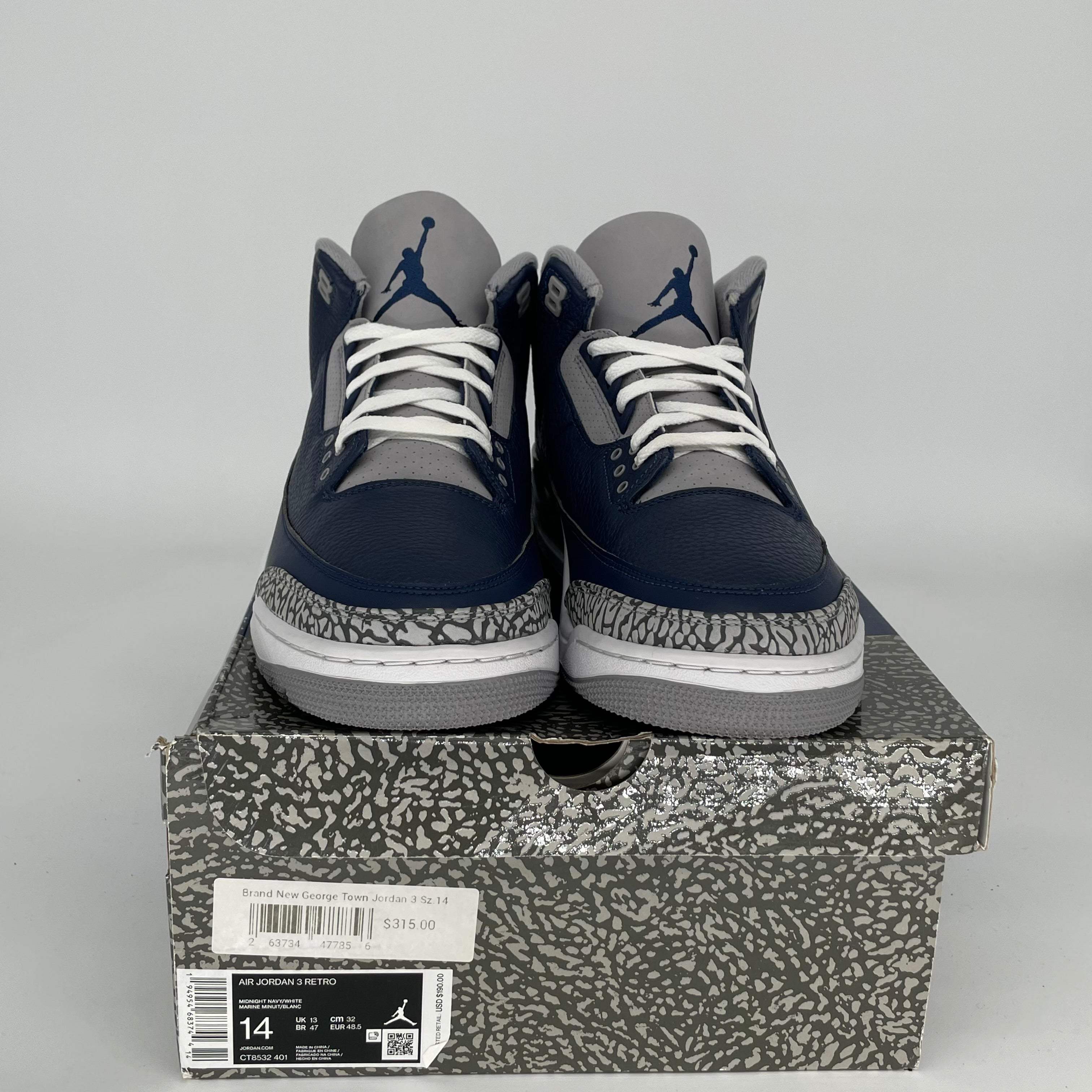 AIR JORDAN 3 GEORGETOWN SIZE 14 CT8532-401