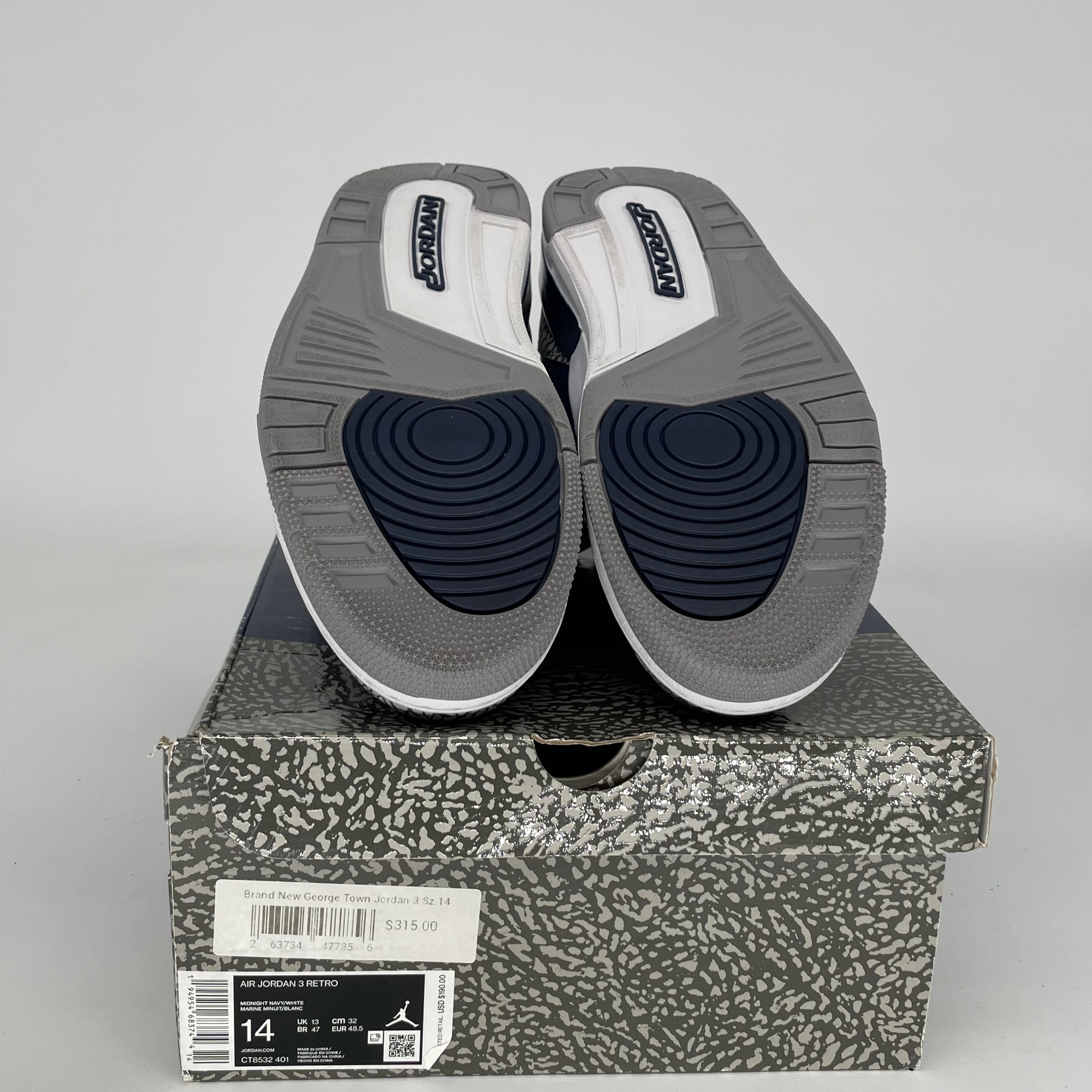AIR JORDAN 3 GEORGETOWN SIZE 14 CT8532-401