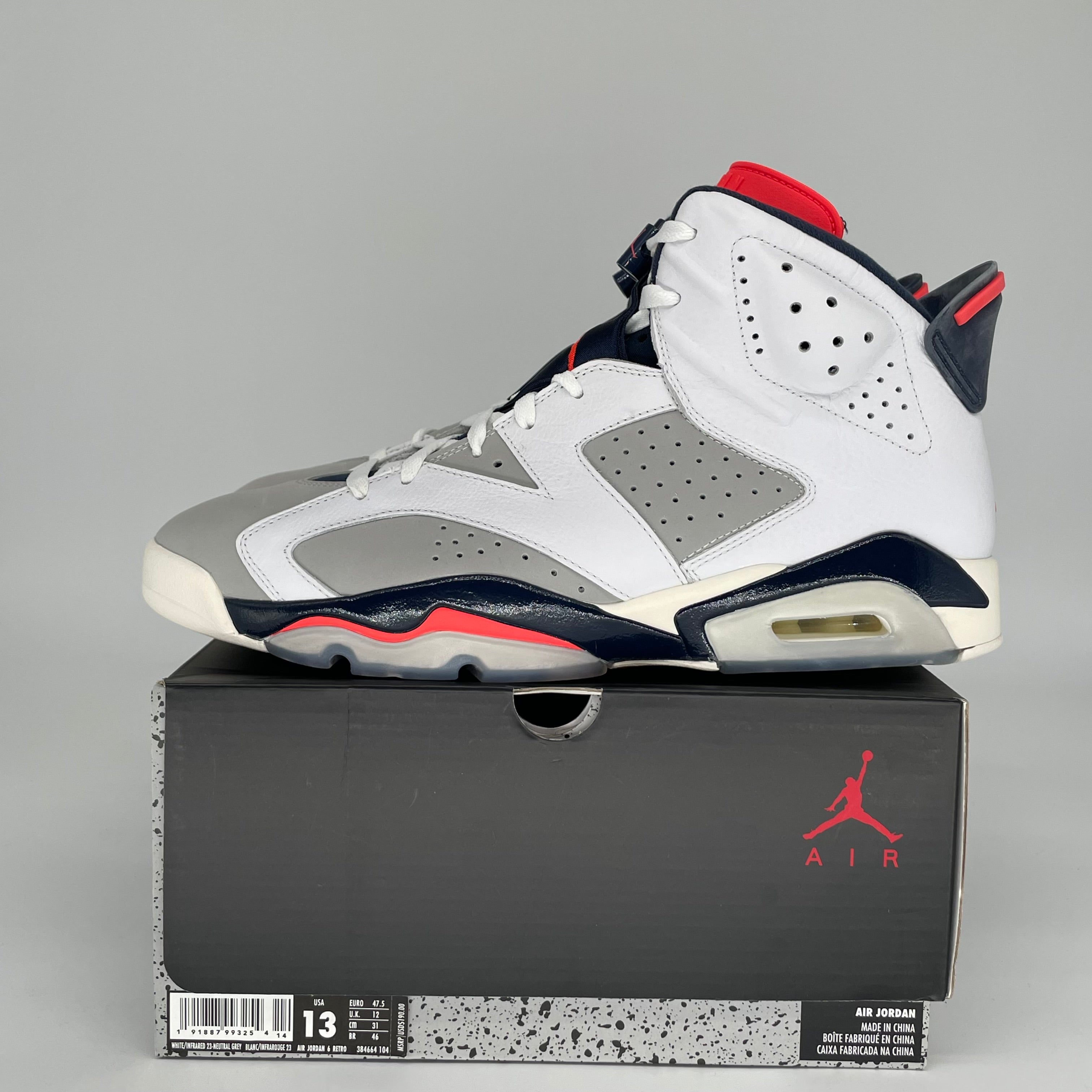 AIR JORDAN 6 TINKER SIZE 13 384664-104