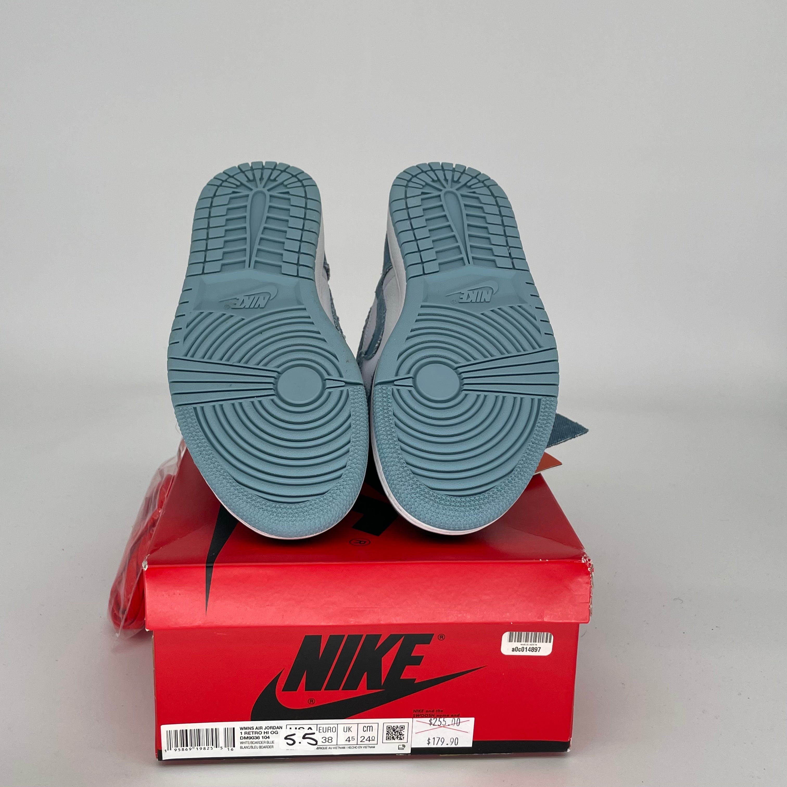 AIR JORDAN 1 DENIM W SIZE 5.5/7W DM9036-104