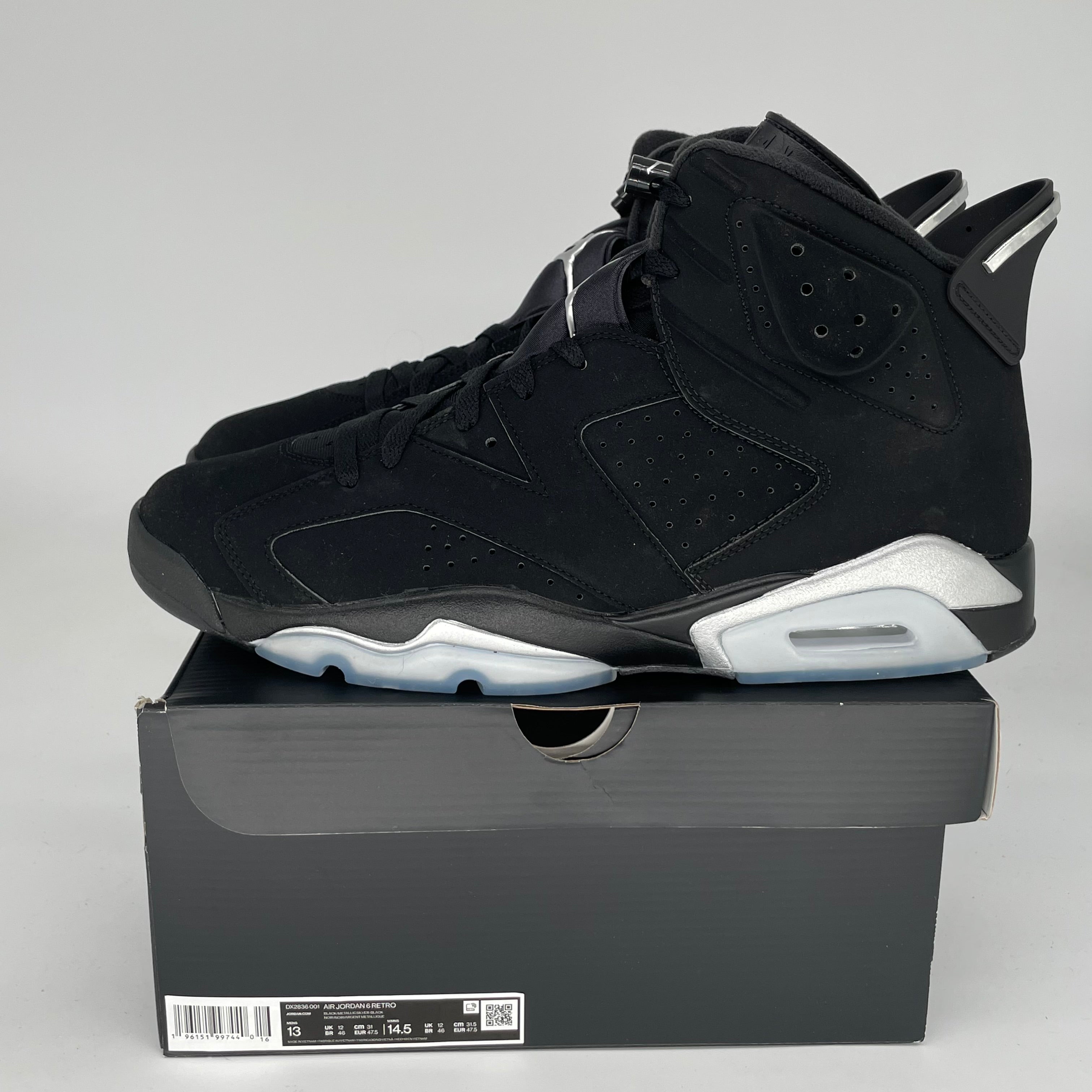 AIR JORDAN 6 CHROME SIZE 13 DX2863-001