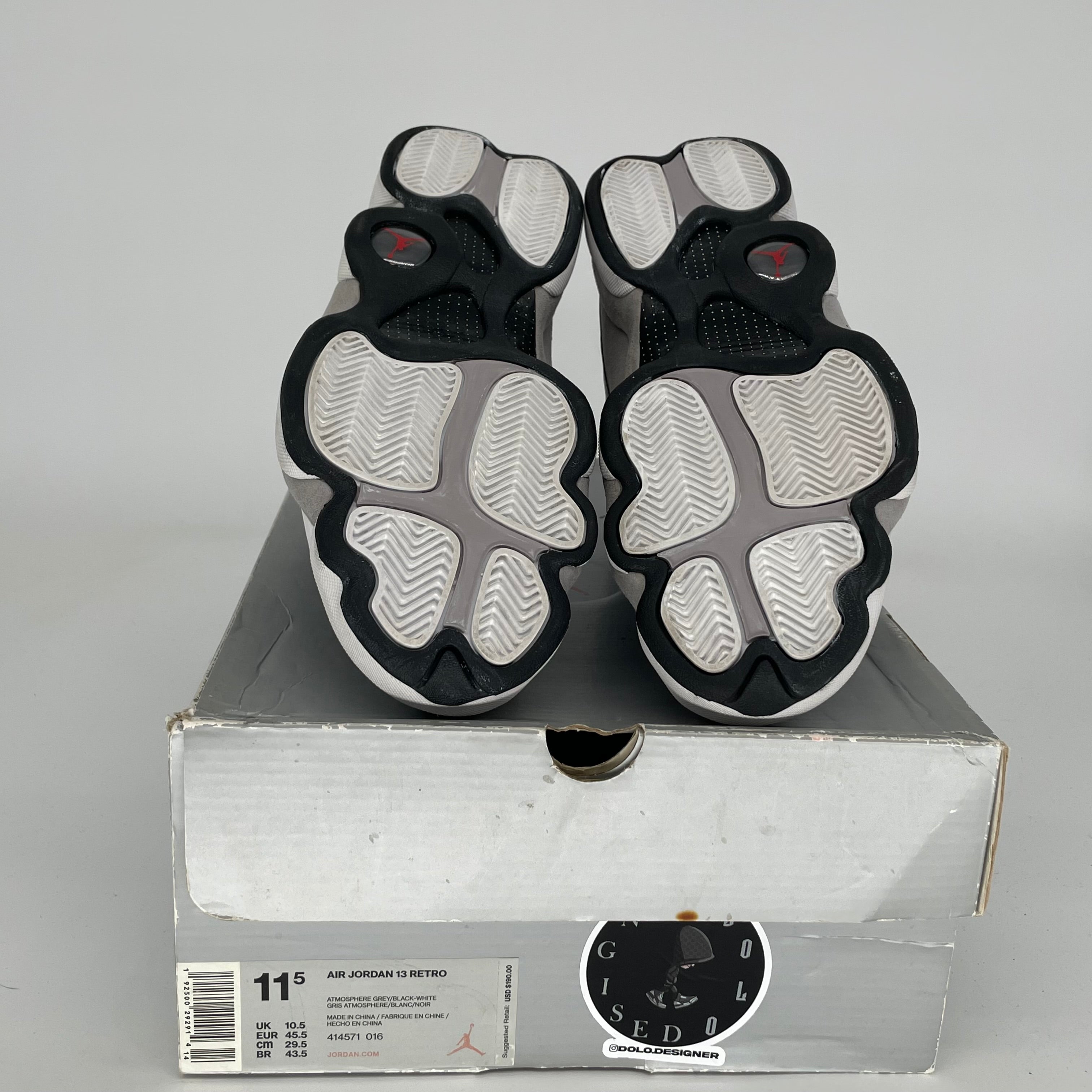 AIR JORDAN 13 ATMOSPHERE GREY SIZE 11.5 414571-016
