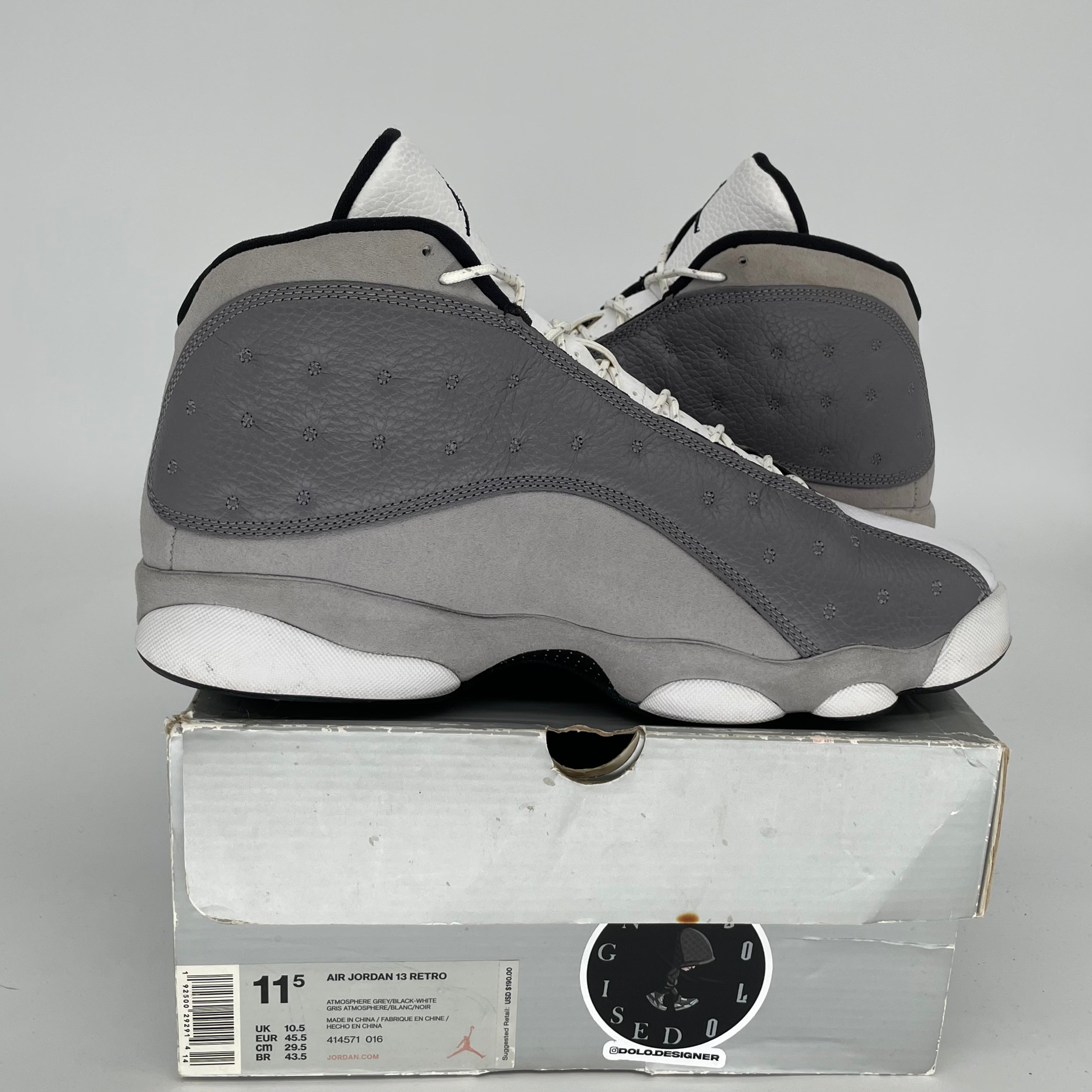 AIR JORDAN 13 ATMOSPHERE GREY SIZE 11.5 414571-016