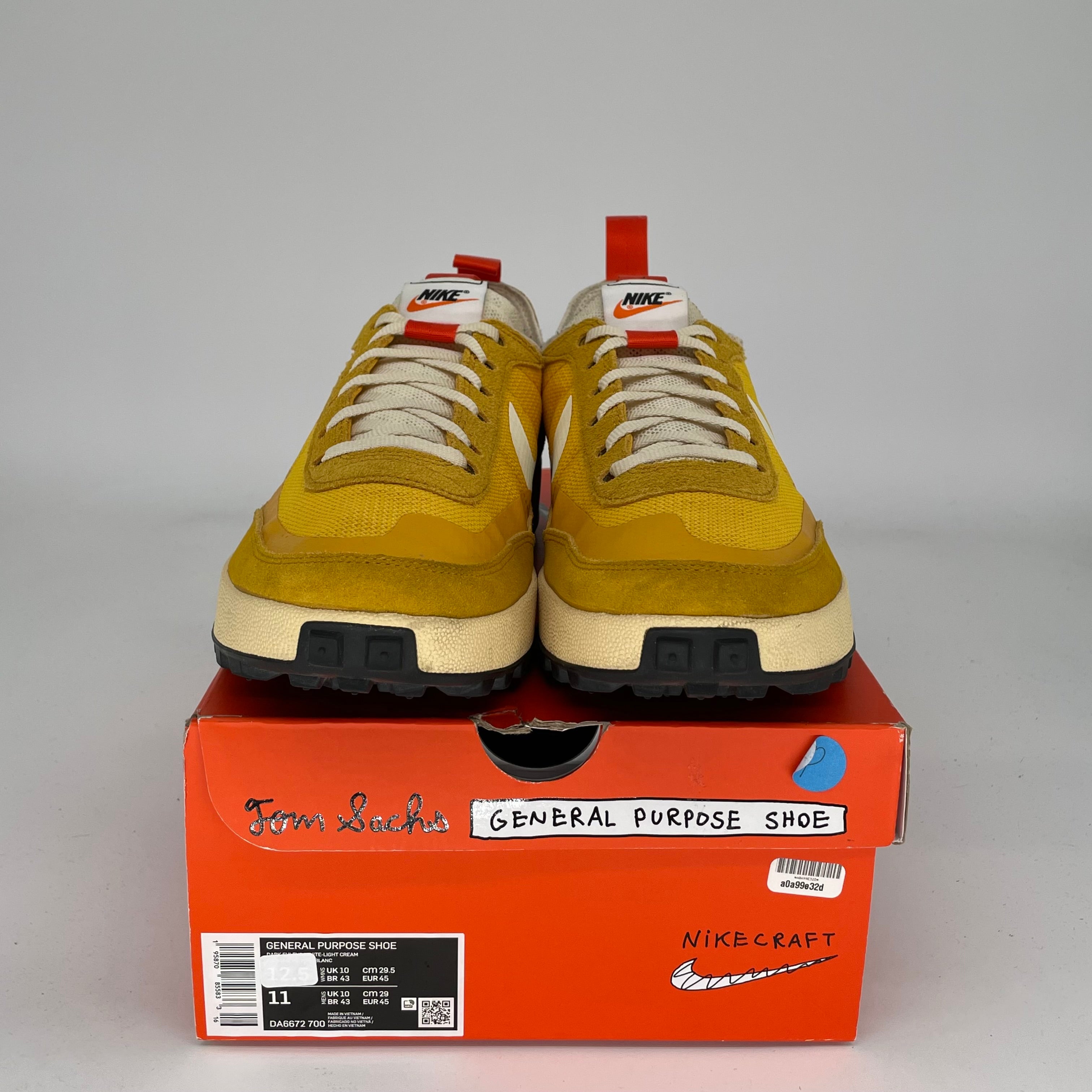NIKE GENERAL PURPOSE SHOE TOM SACHS DARK SULFUR W SIZE 11/12.5W DA6672-700