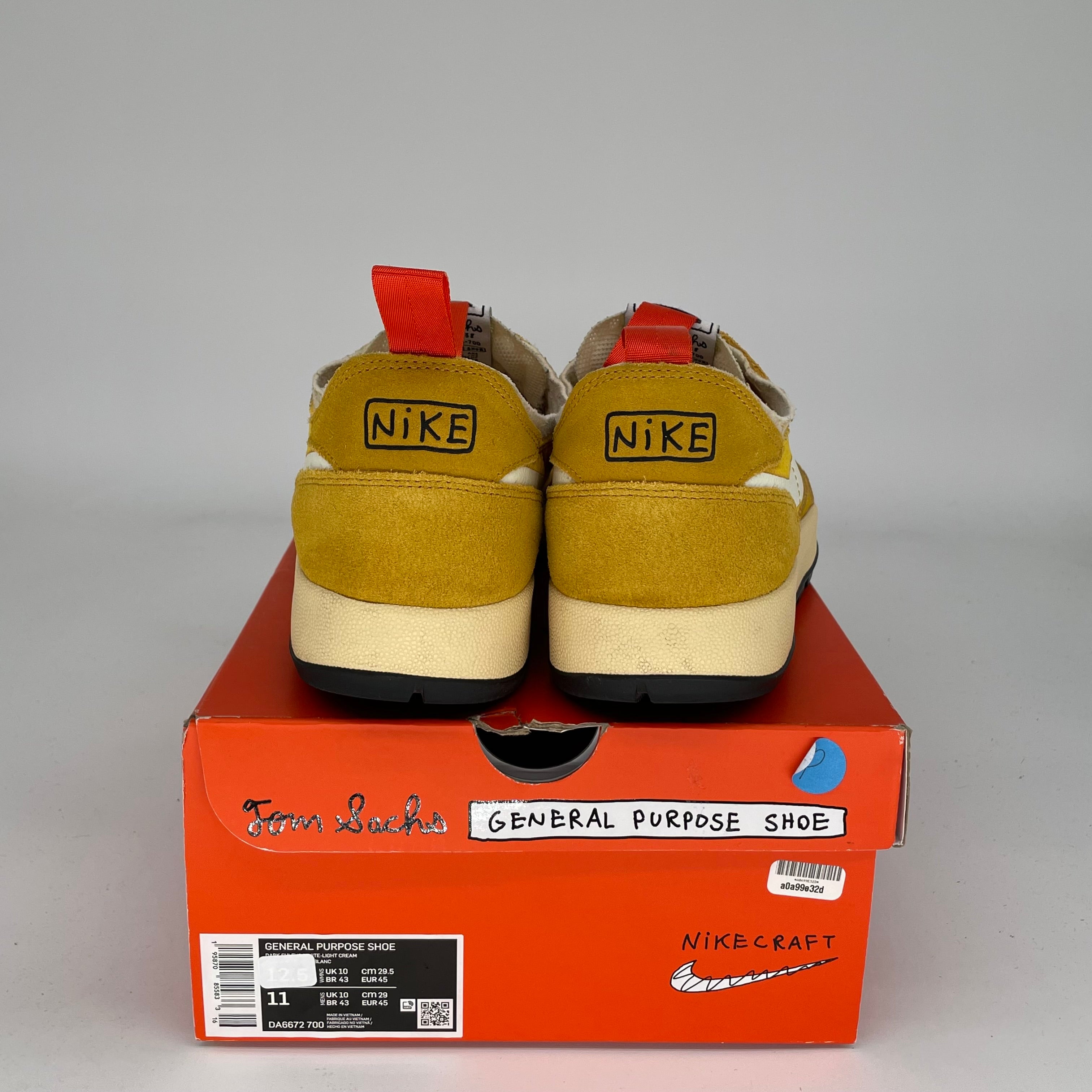 NIKE GENERAL PURPOSE SHOE TOM SACHS DARK SULFUR W SIZE 11/12.5W DA6672-700