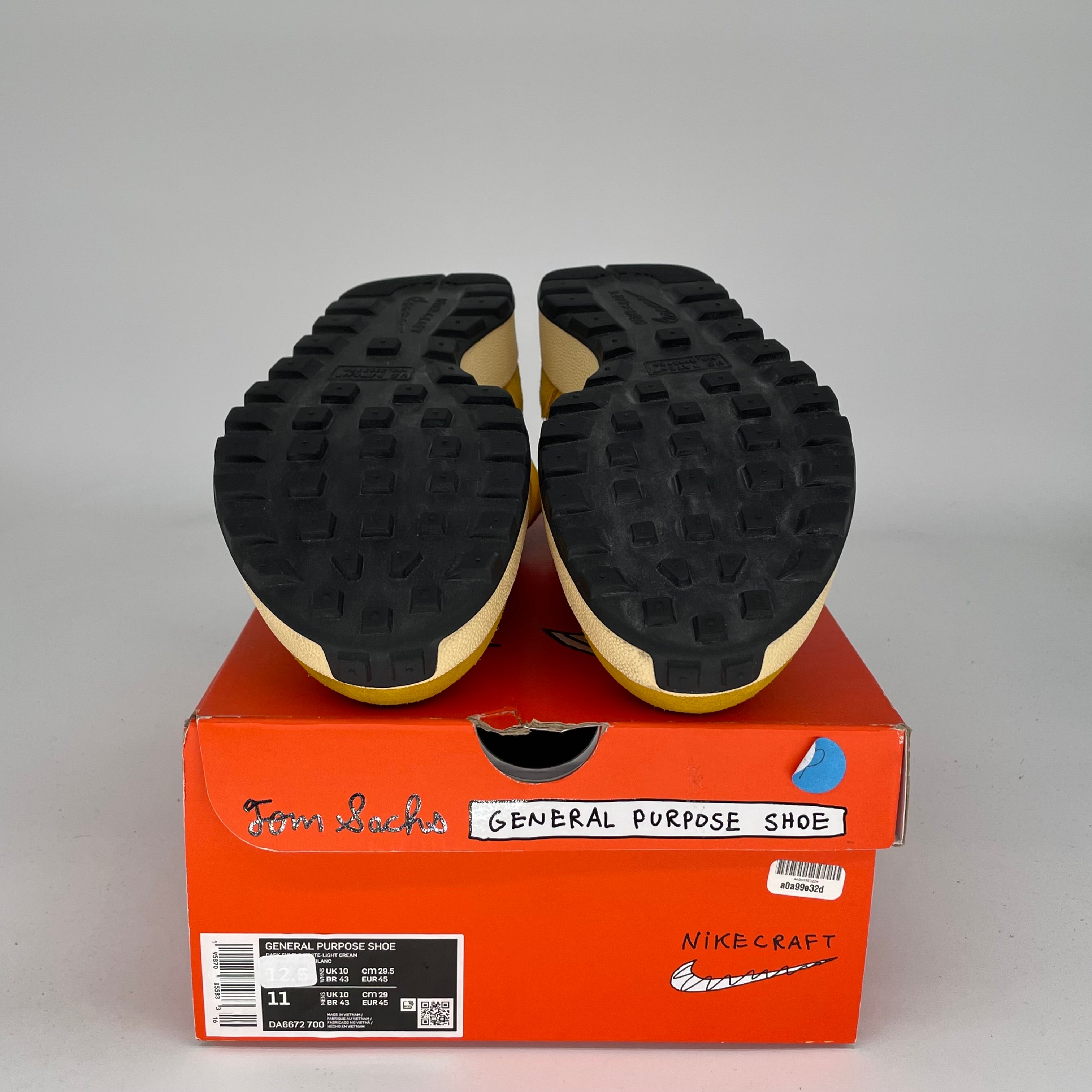 NIKE GENERAL PURPOSE SHOE TOM SACHS DARK SULFUR W SIZE 11/12.5W DA6672-700