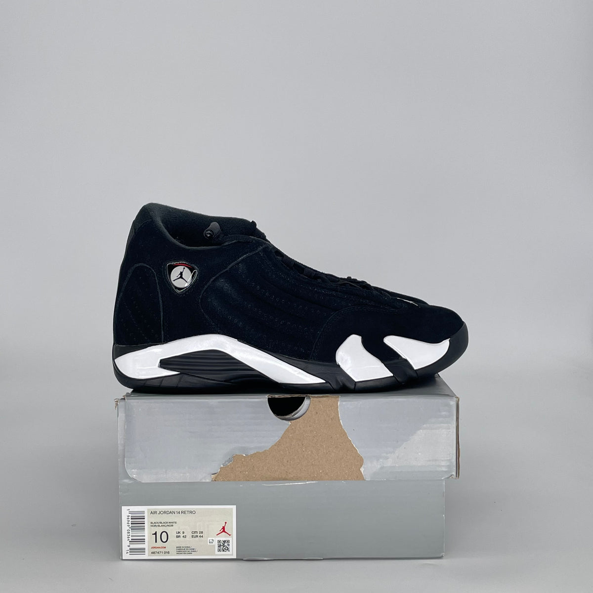 Jordan 14 Retro Black White