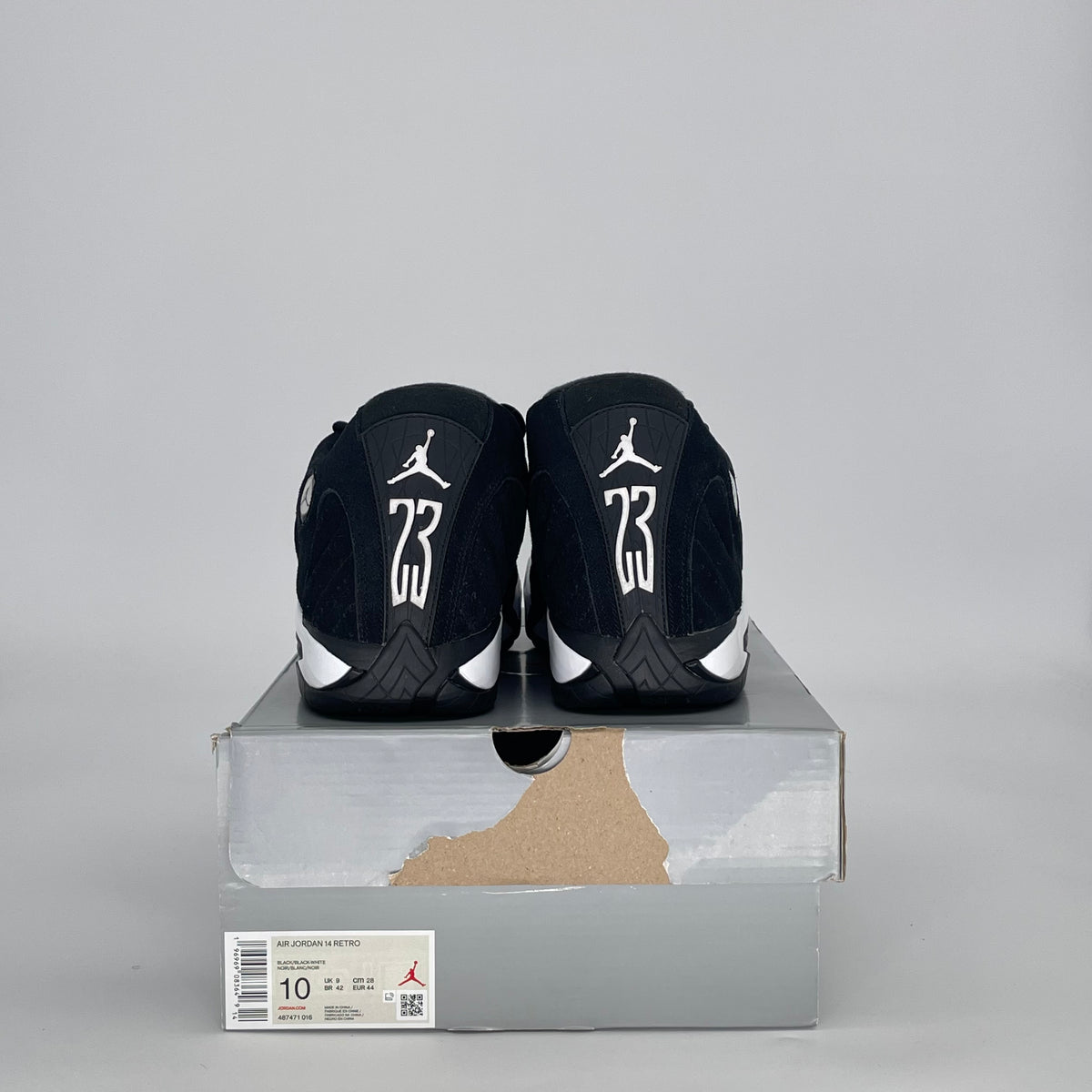 Jordan 14 Retro Black White